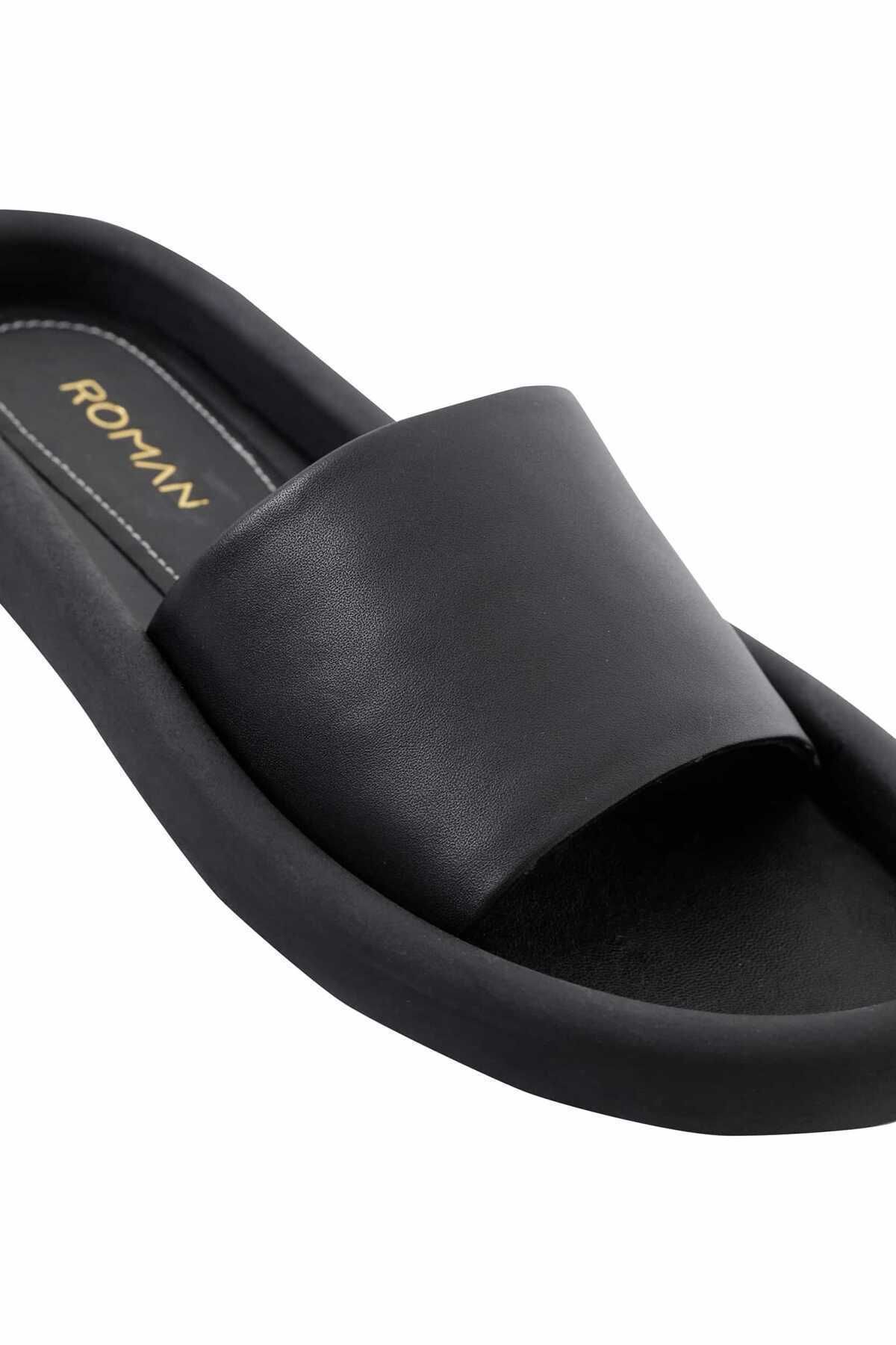 Roman-Rubber Sole Women's Slippers Black Y2283203_001 5