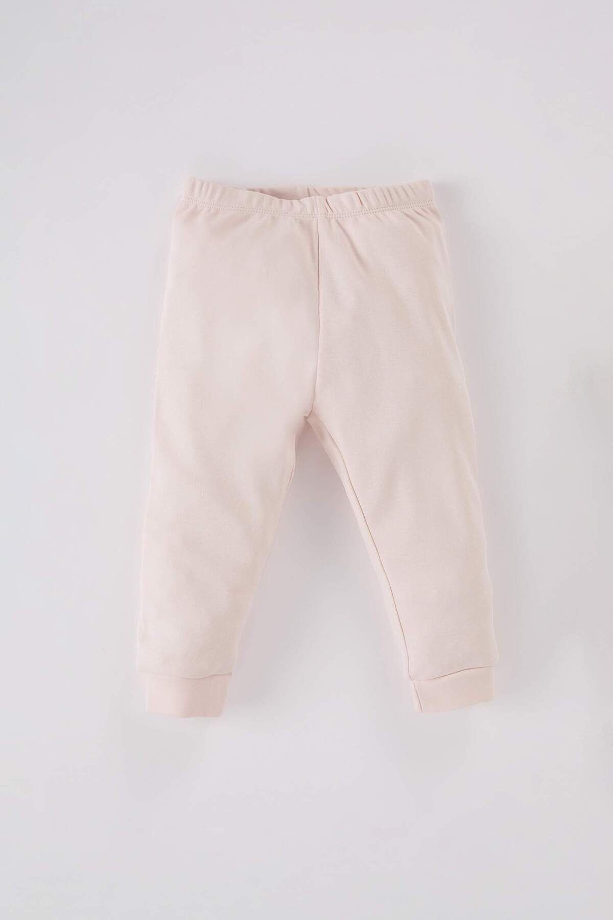 DeFacto-Baby-Pyjama-Set für Mädchen – Ballerina-Aufdruck, lange Ärmel, Rundhalsausschnitt, elastische Taille, langer Boden 3183028 2