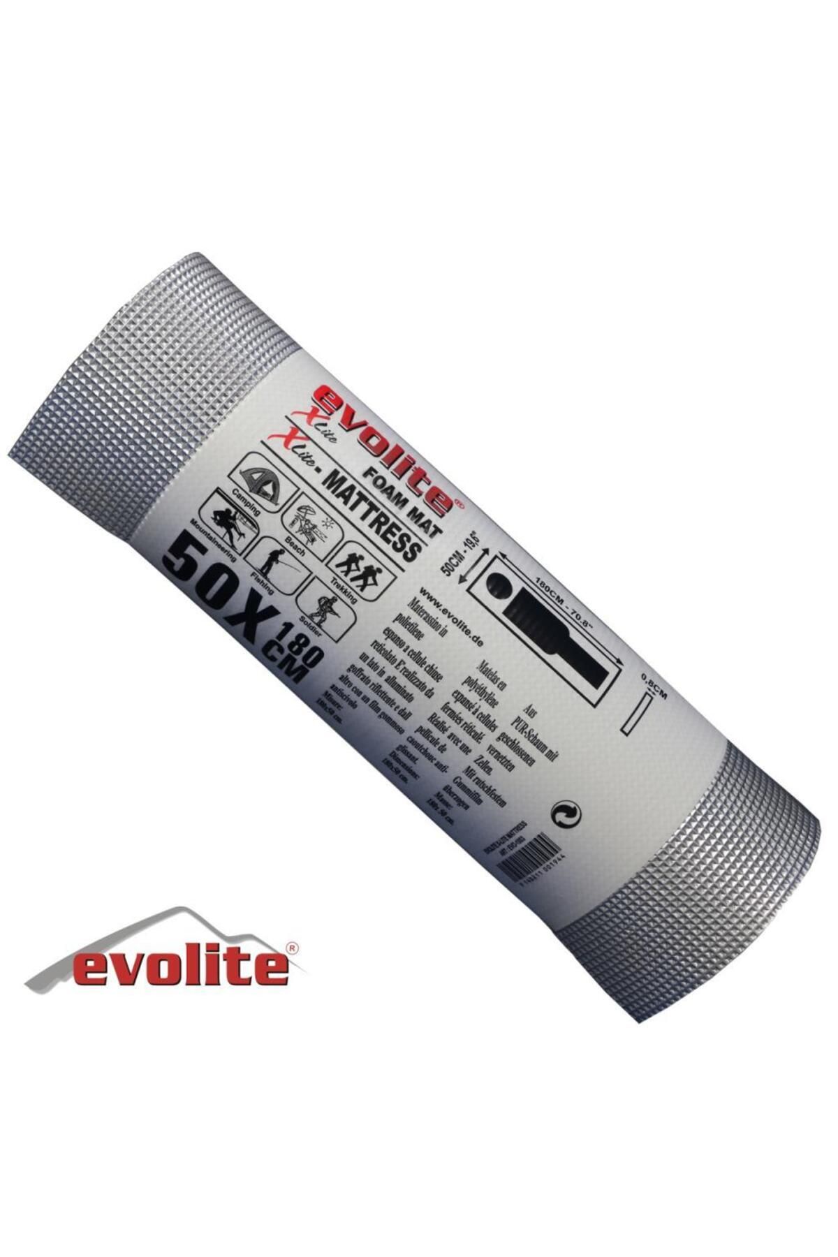 Evolite Gri Xlite Foam Kamp Matı 180x51x0.8 cm