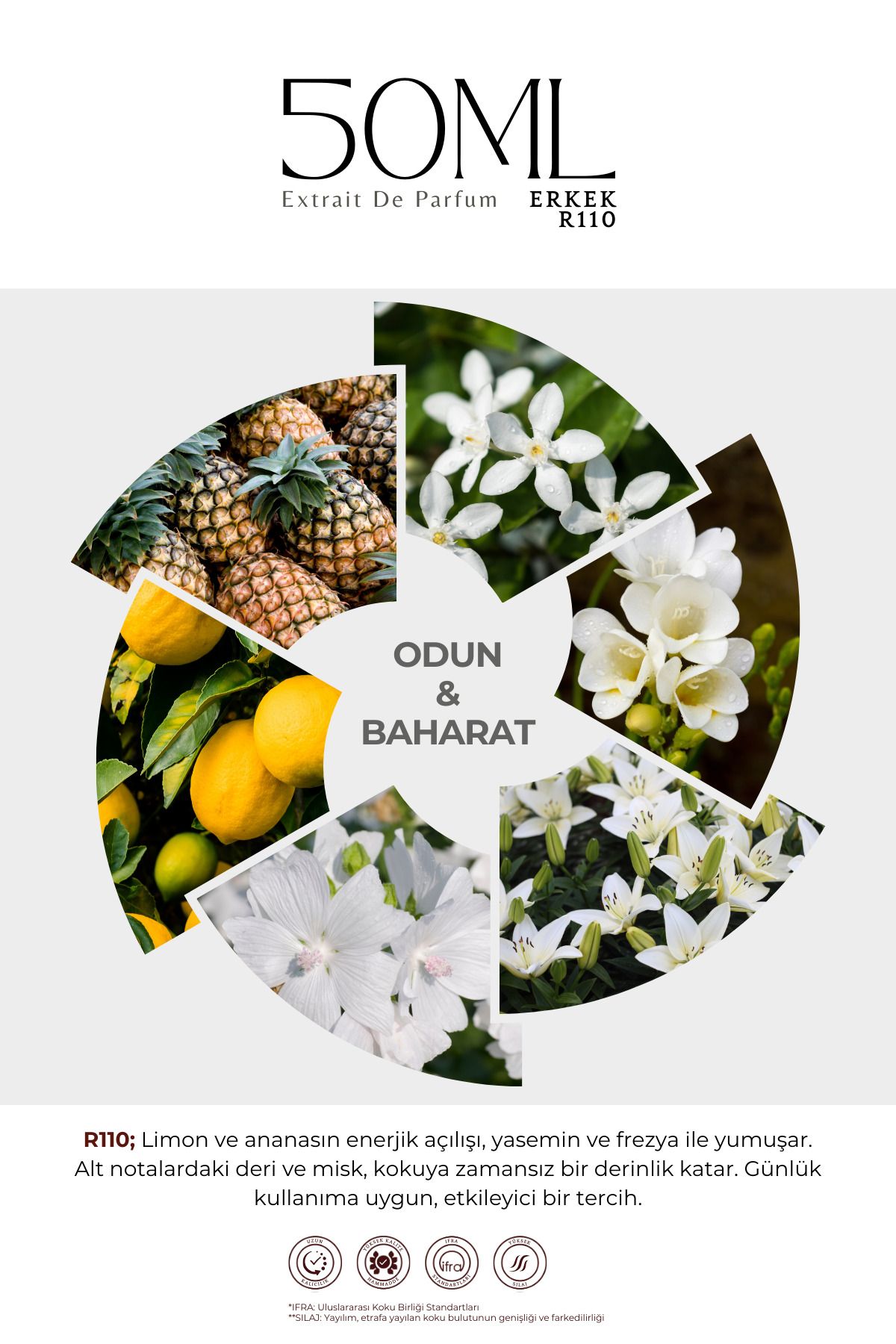 عطر سفید مردانه B E PARFUMUM R 10 ادوپرفیوم 50 میل ه BE PARFÜM