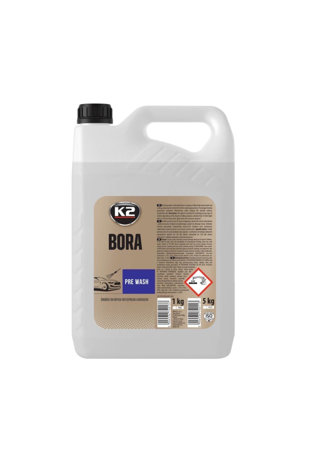 K2 Bora Pre Wash Konsantre Ön Yıkama Şampuanı 5 Litre