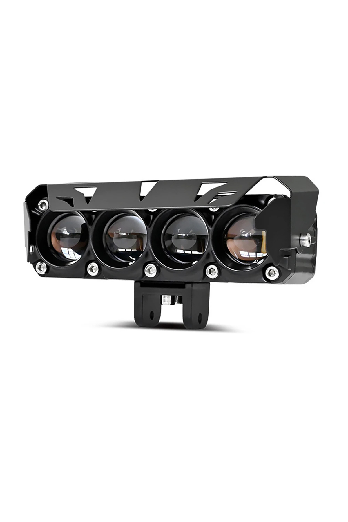 Mega Oto Market Led Spot Işık Ve Sarı Beyaz Projektör Lens 4 Gözlü
