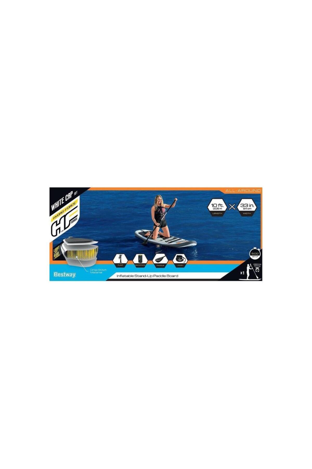Bestway 65342 Şişme Kano Sörf Tahtası-çantalı Set Kürek Ve Pompa