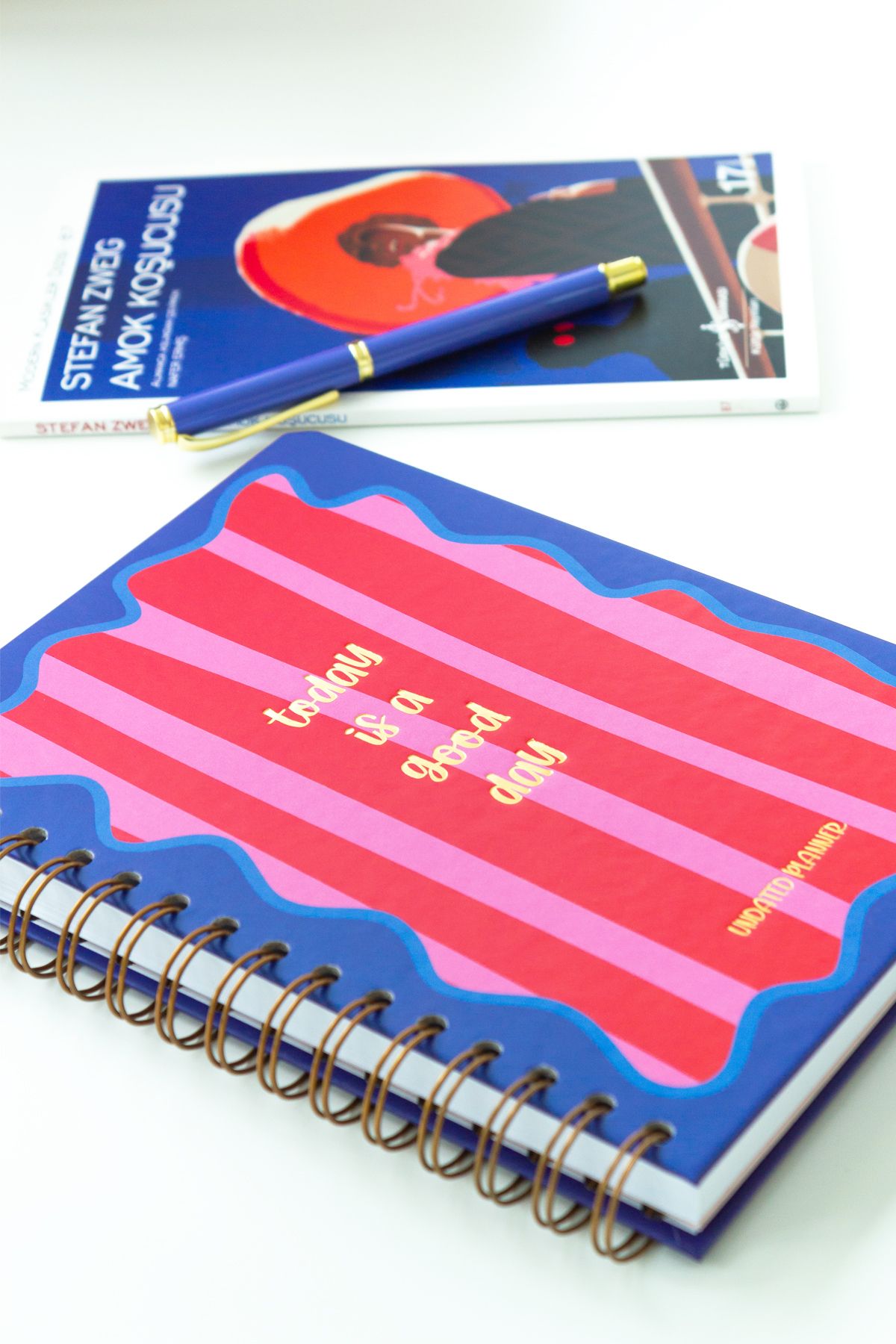 Matt Notebook-Agenda planificator fără timp A5 Spiral 2