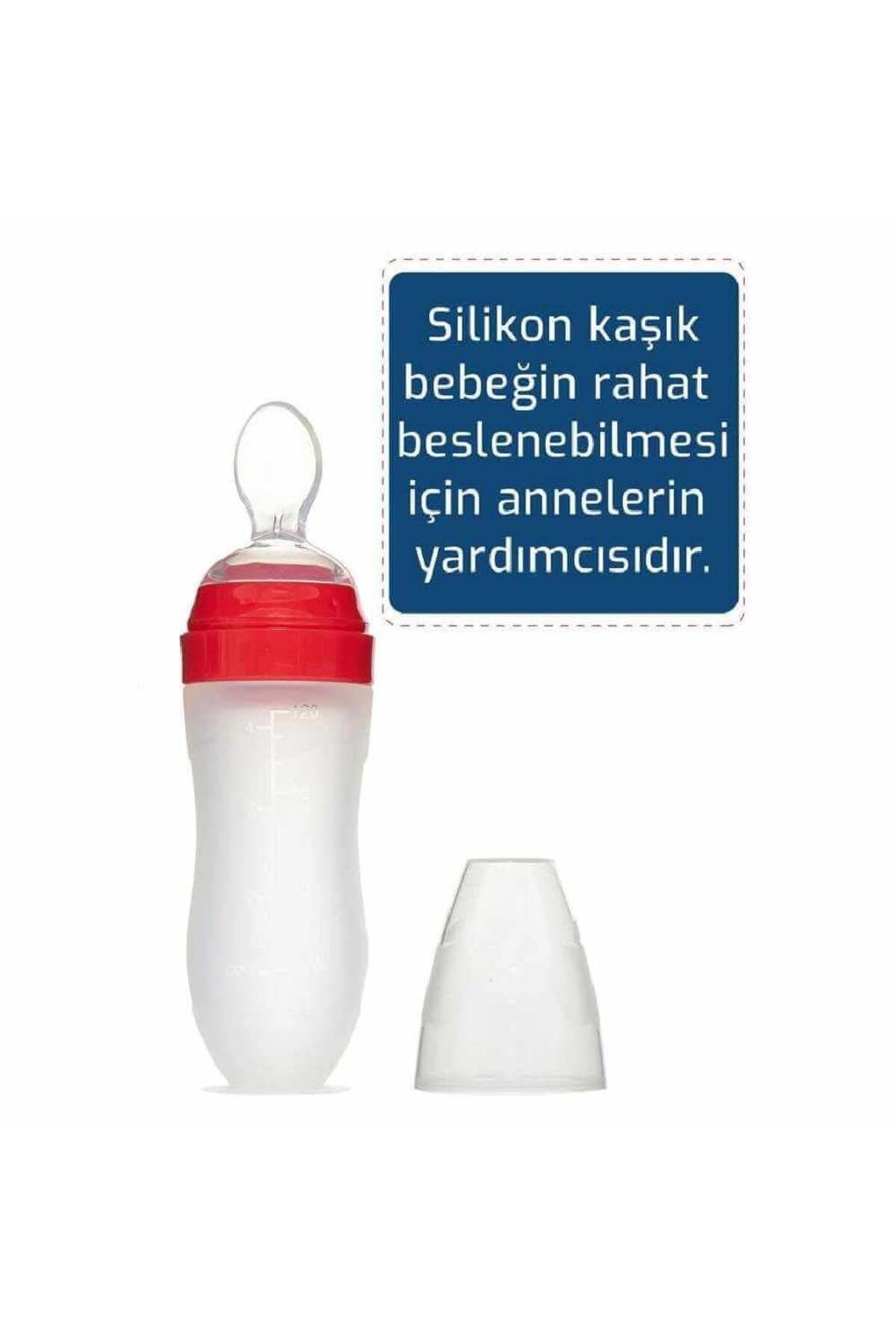 Easy Tedarik Bebedor Silikon Kaşıklı Biberon 120ml 7509