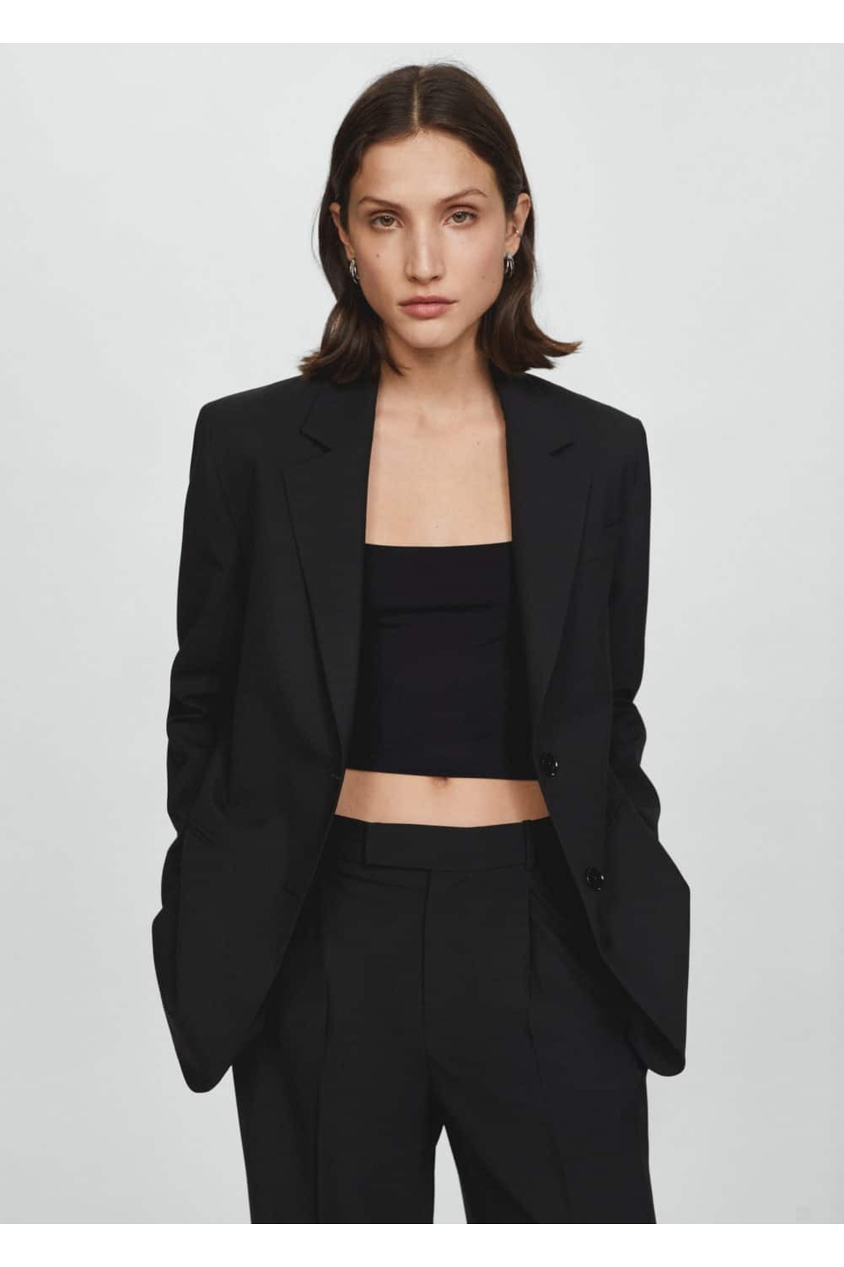 Düğmeli blazer ceket