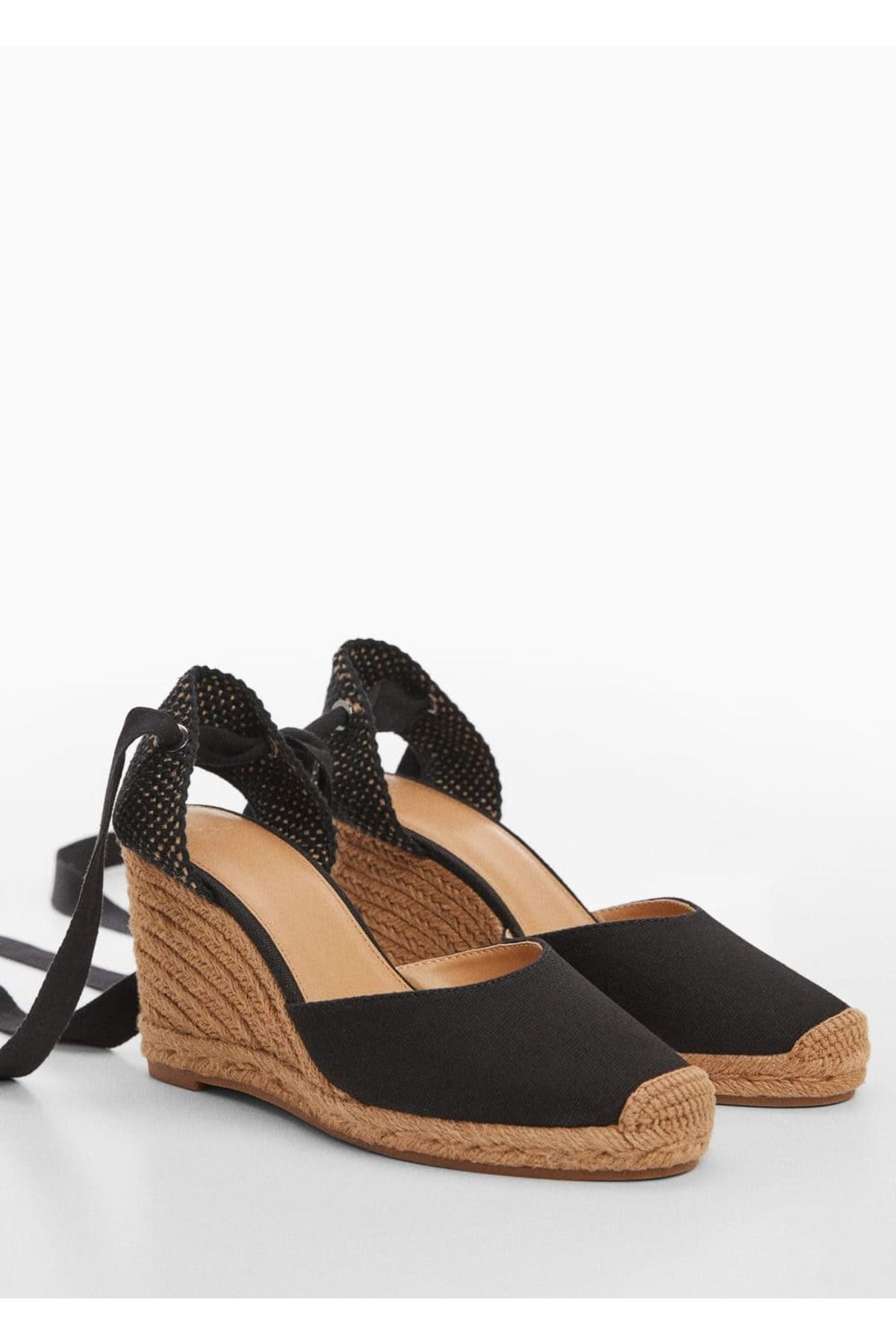 MANGO Woman Bağcıklı espadril