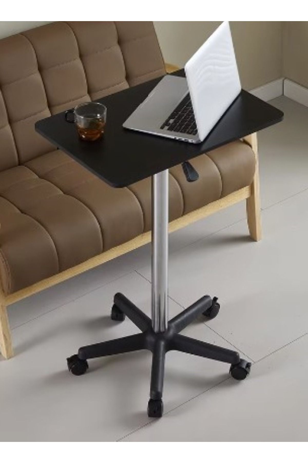 ALMUFARREJ-Height adjustable side table that can be used as a laptop workstation with wheels 3
