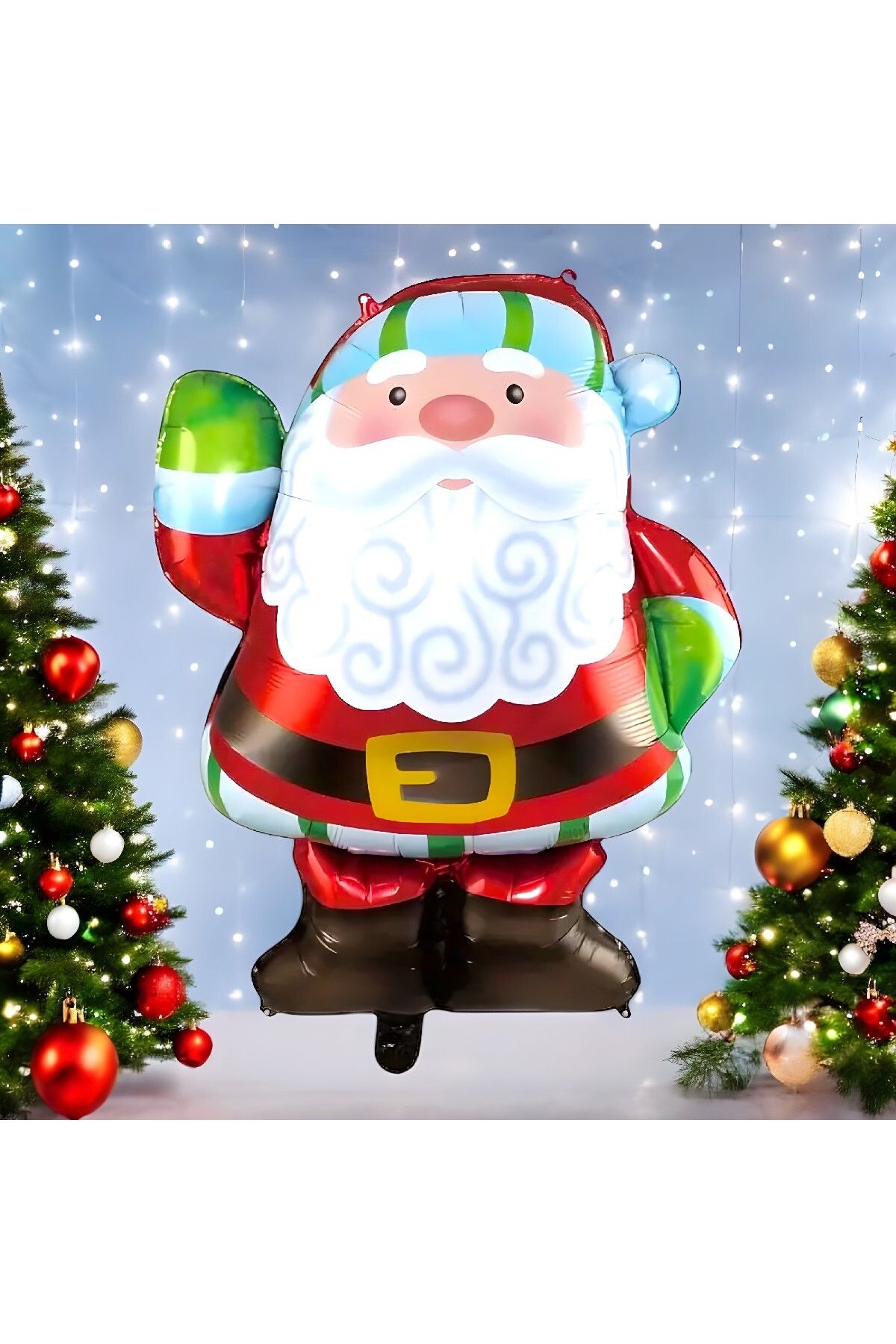 Baloncum MİNİ PARTY STORE YILBAŞI Noel Baba Şekil Folyo Balon
