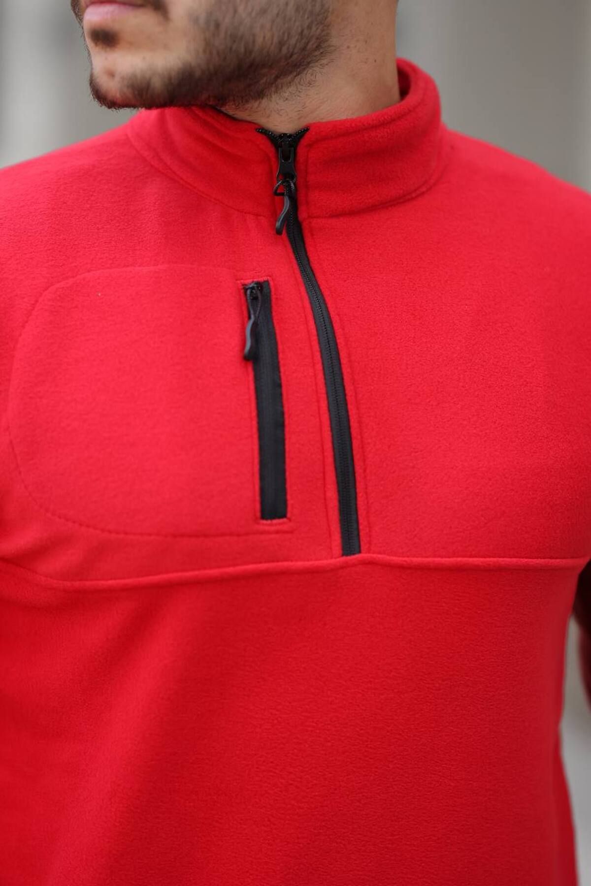 ROBERTO BORNOVA-Polar Half Zipper Sweatshirt 3