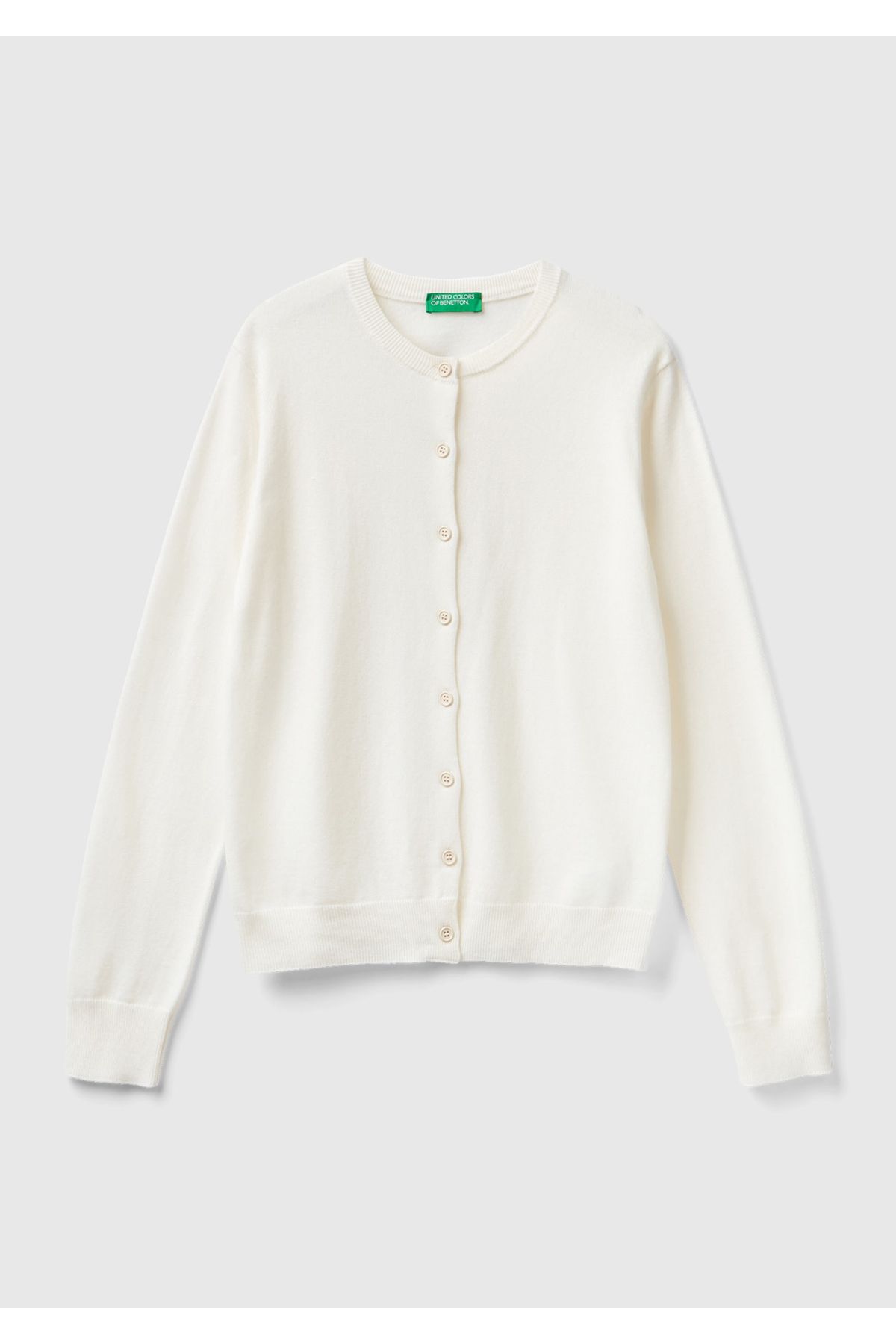 United Colors of Benetton-Vanilla Cashmere Blend - Women's Cardigan 2