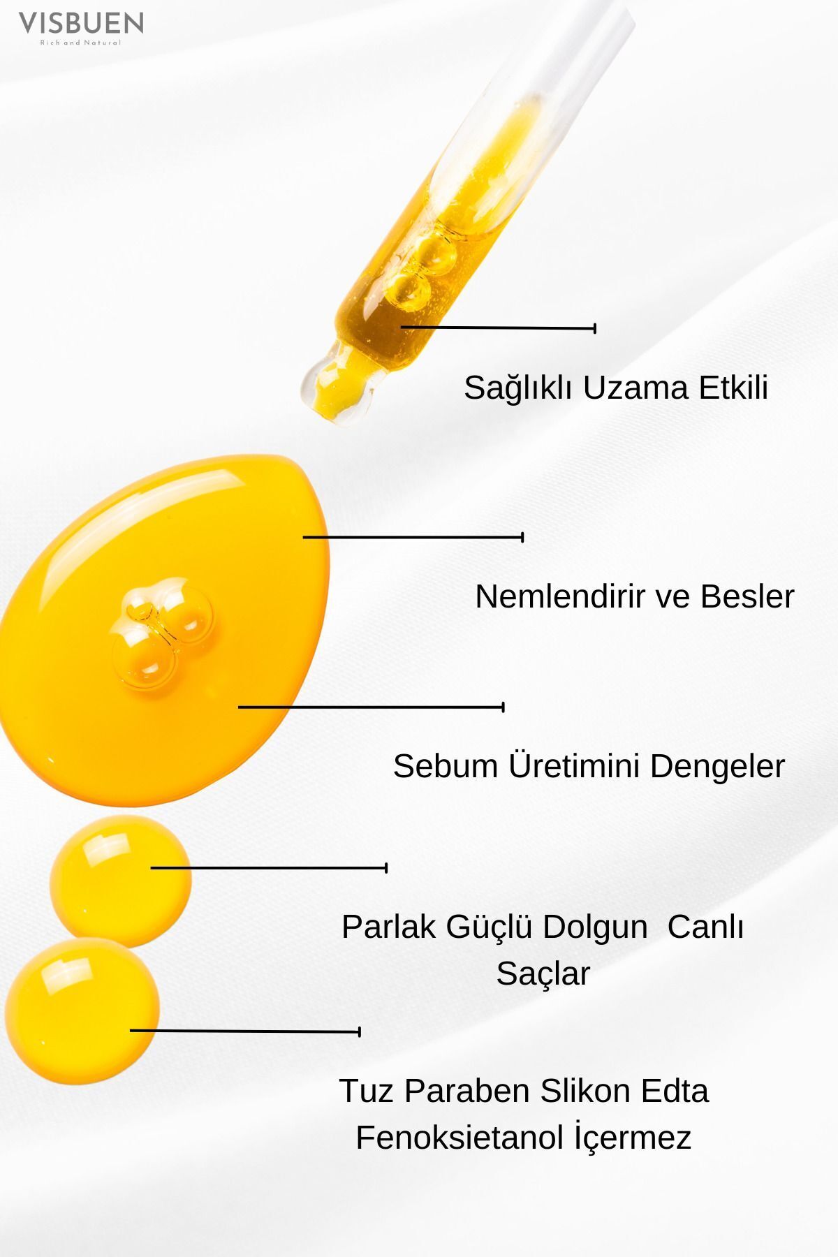 Hint Yağı Hızlı Saç Uzatma Ve Besleyici Güçlendirici Etkili Şampuan Serum Seti — HintSet — تصویر 6 از 7