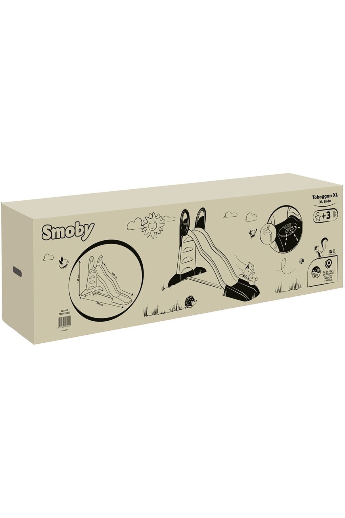 Smoby-Tobogan Smoby XL verde cu albastru 12