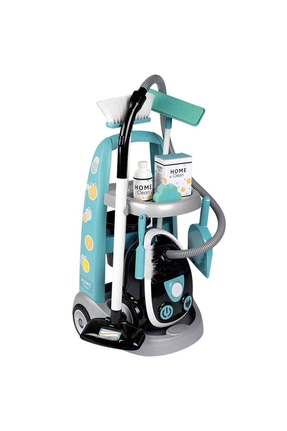 Smoby Jucarie Smoby Set Curatenie Cu Troller Si Aspirator Electronic Negru - One Size