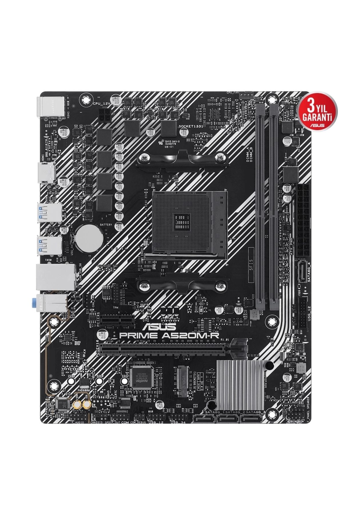 ASUS-Prime A520M-R Ddr4 5100Mhz (Oc) M.2 Am4 Matx Motherboard 2