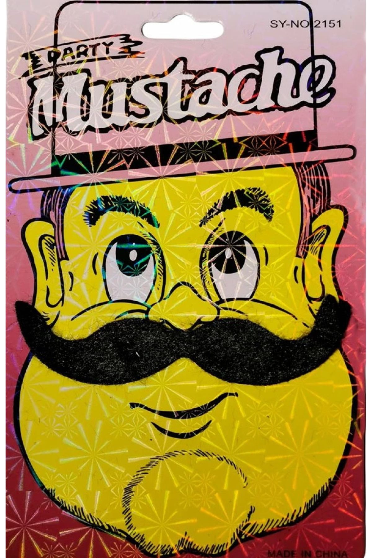 moustache de fête adhésive de couleur noire moustache de fête avec fausse plume bully moustache modèle 1 4533