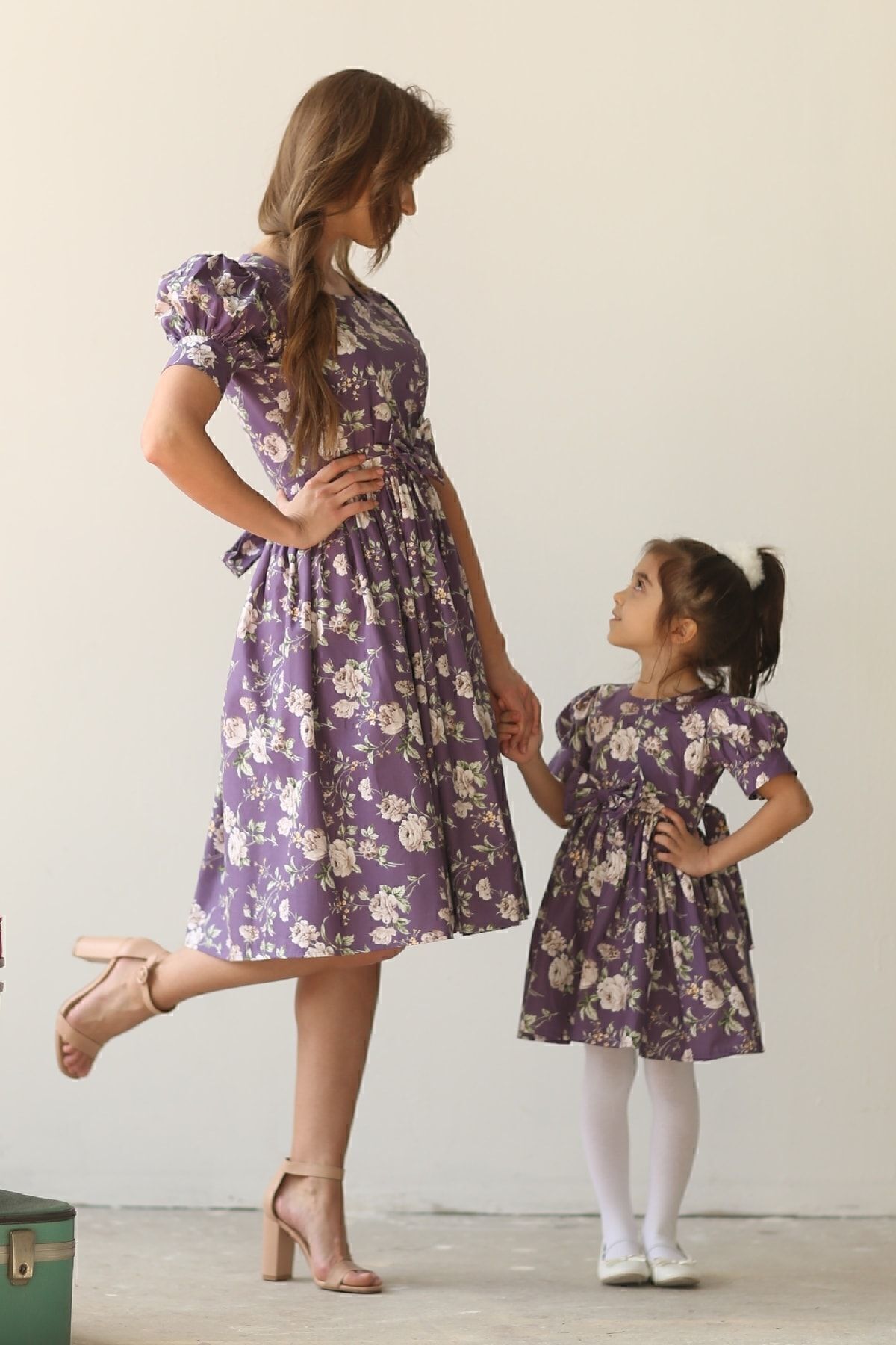 KÜÇÜĞÜM BUTİK  Mor Güllü Karpuz Kol Anne Kız Çocuk Tasarımı (TEKLİ SATILMAKTADIR) - Görsel 6