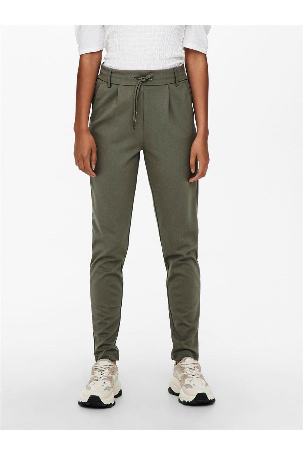 ONLY 15115847 Onlpoptrash Lıfe Easy Col Pant Pnt Noos