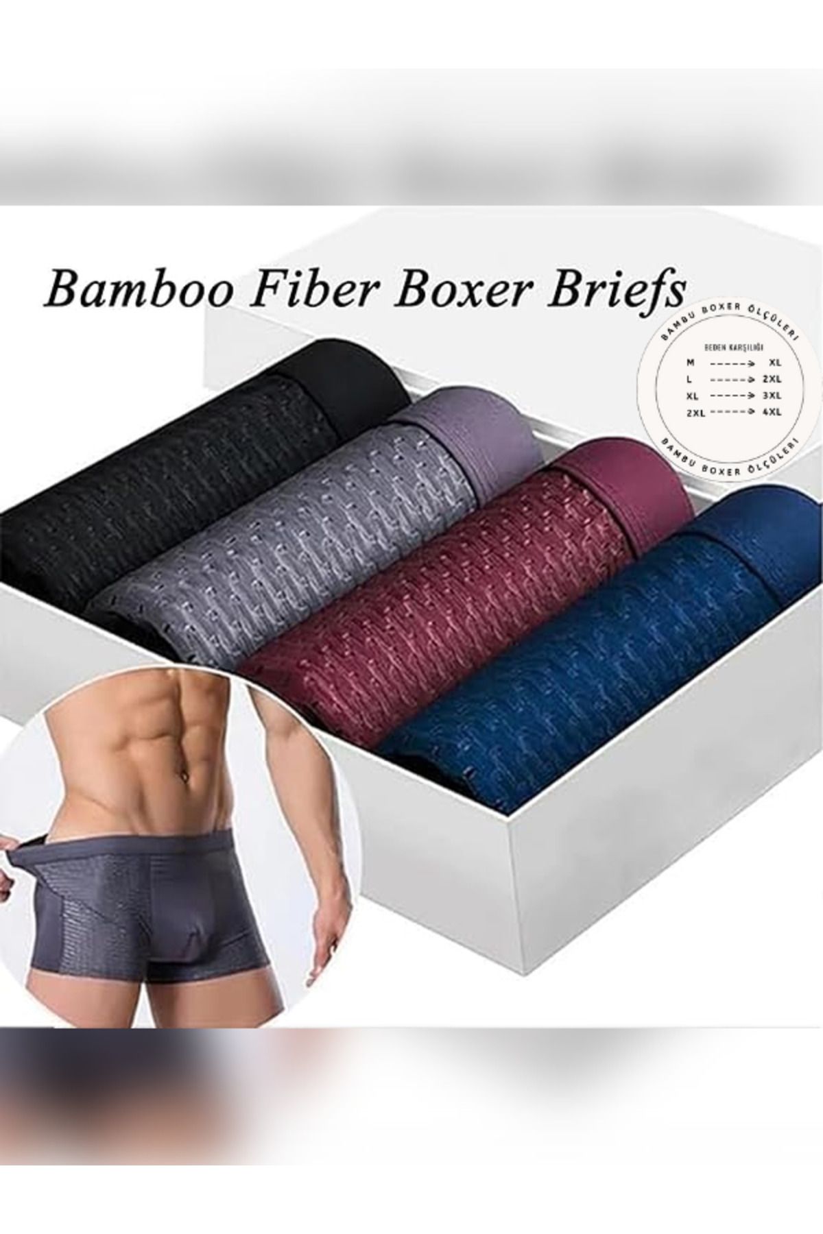 TIGOES Bambu Boxer Karışık Renk