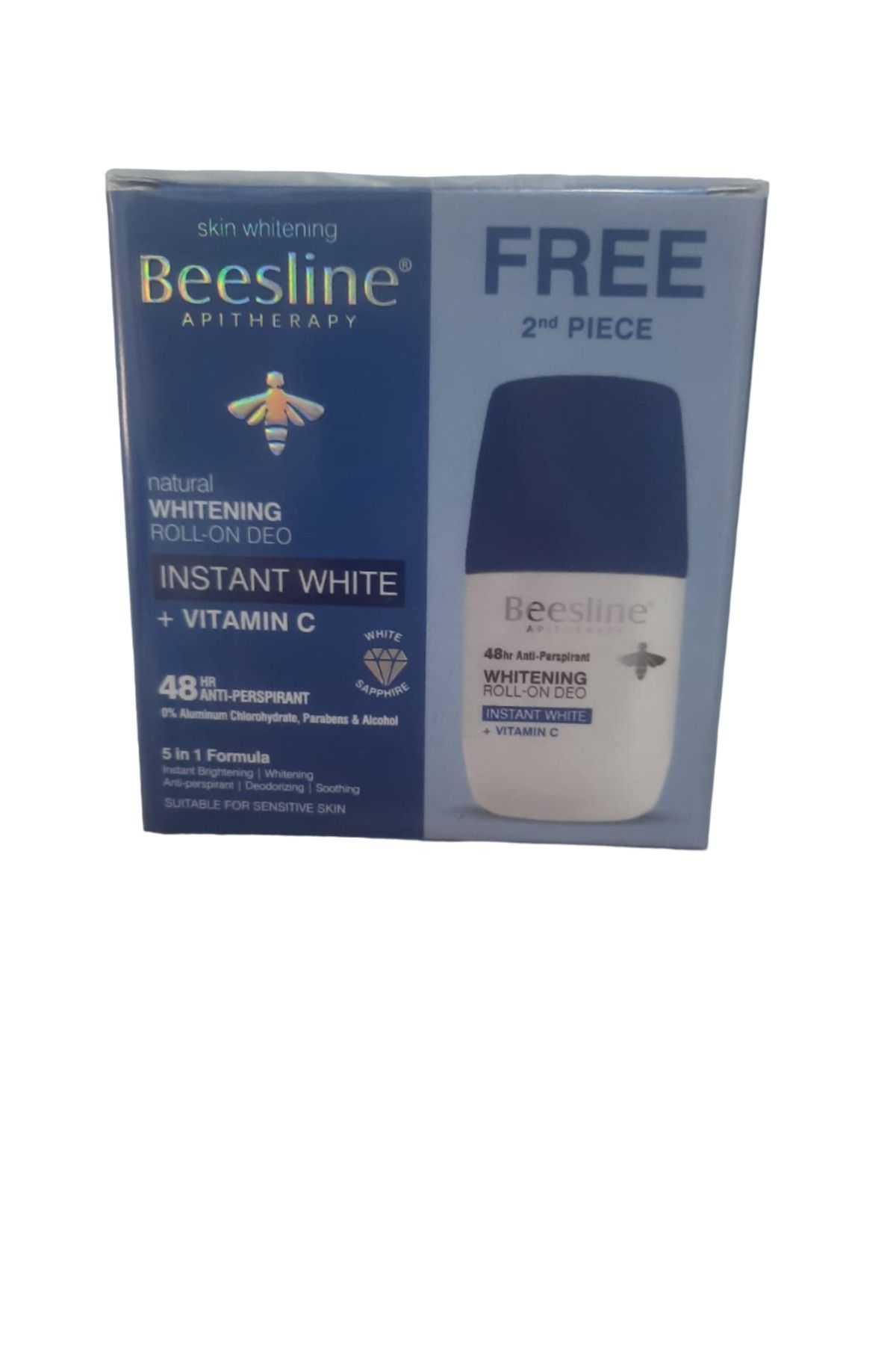 Beesline-Whitening Roll On Deo Instant White + Vit C ( 1+1 Free ) 1
