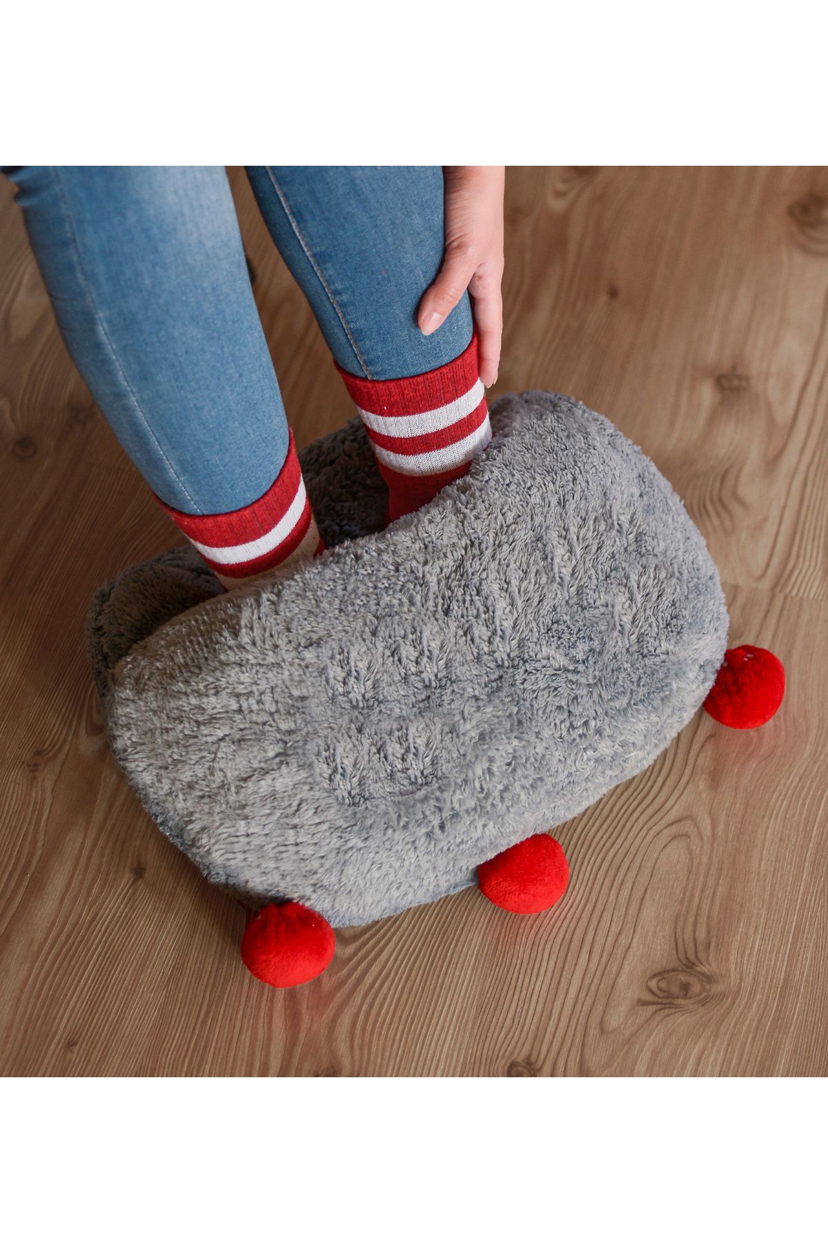 Özgüner Oyuncak-Plush Foot Warmer, Plush Slippers 2