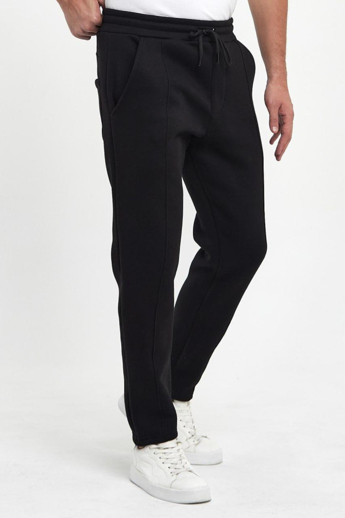 Pijamarket-Men's Single Bottom Tracksuit with Triple Pleated Back Pocket Detail 3