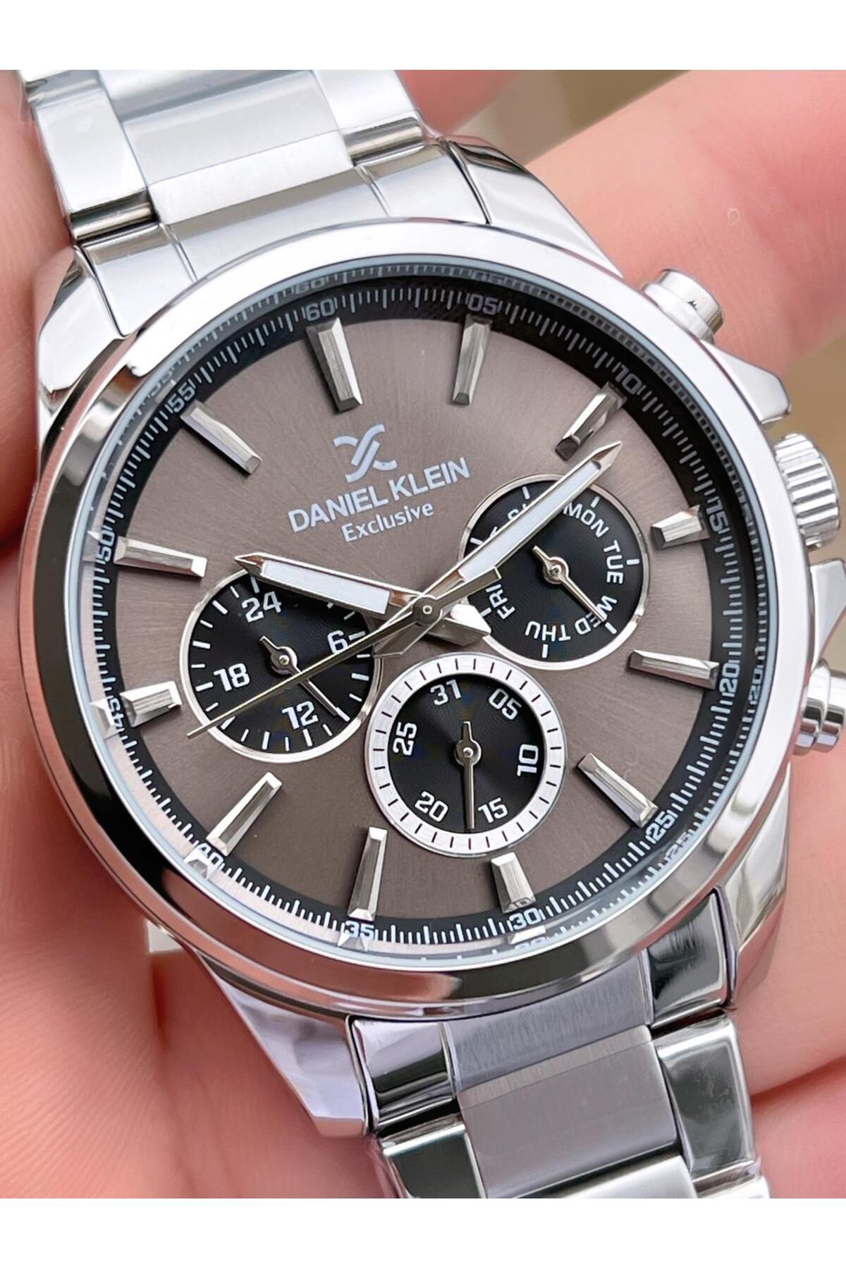 Daniel Klein-Men Wrist Watch with Inner Functions Active 30 Mt Water Resistant Fdk.10587F8 3