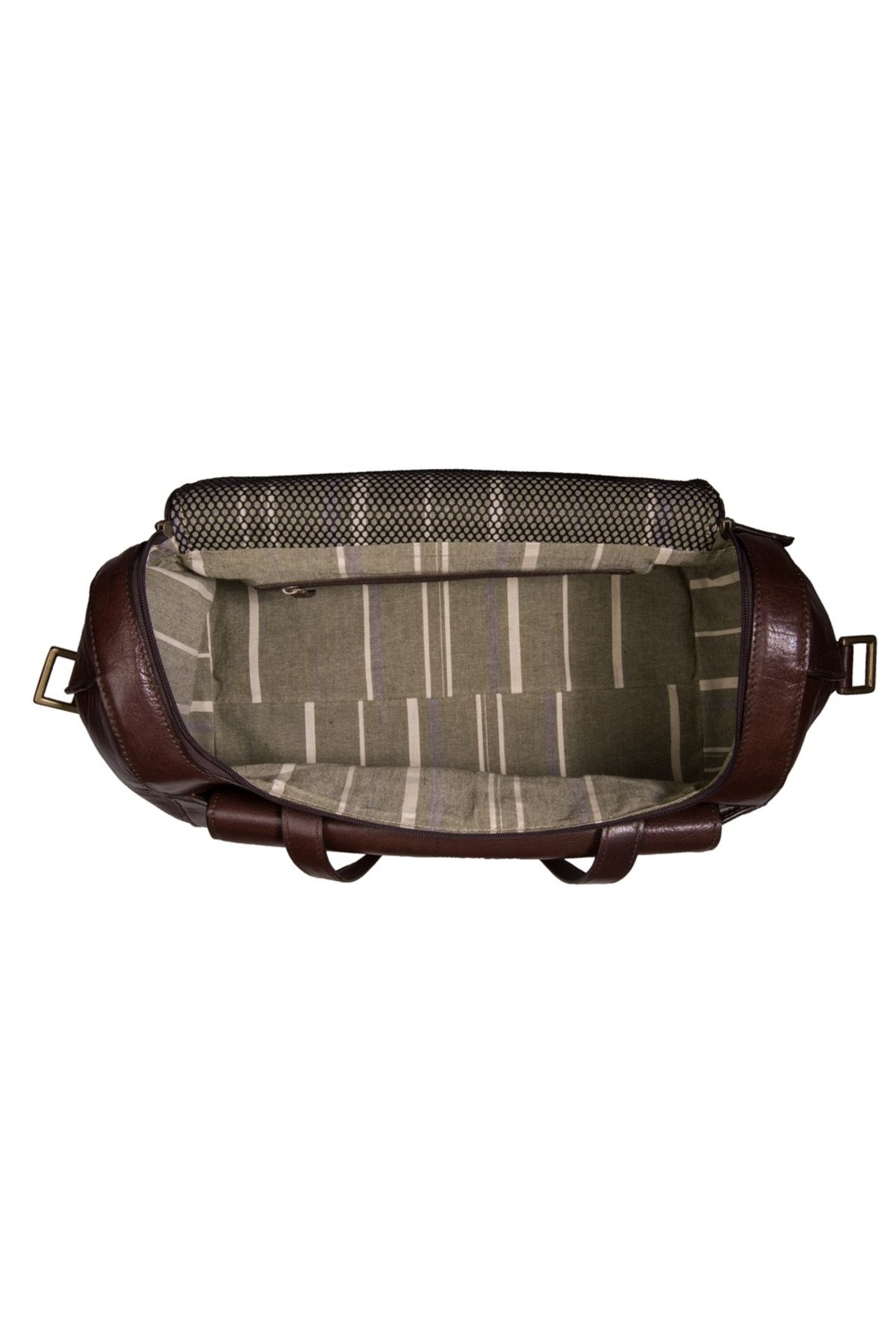 Hidesign-VESPUCCI 04 DUFFEL Brown | Premium Leather Travel Bag with Spacious Interior 4