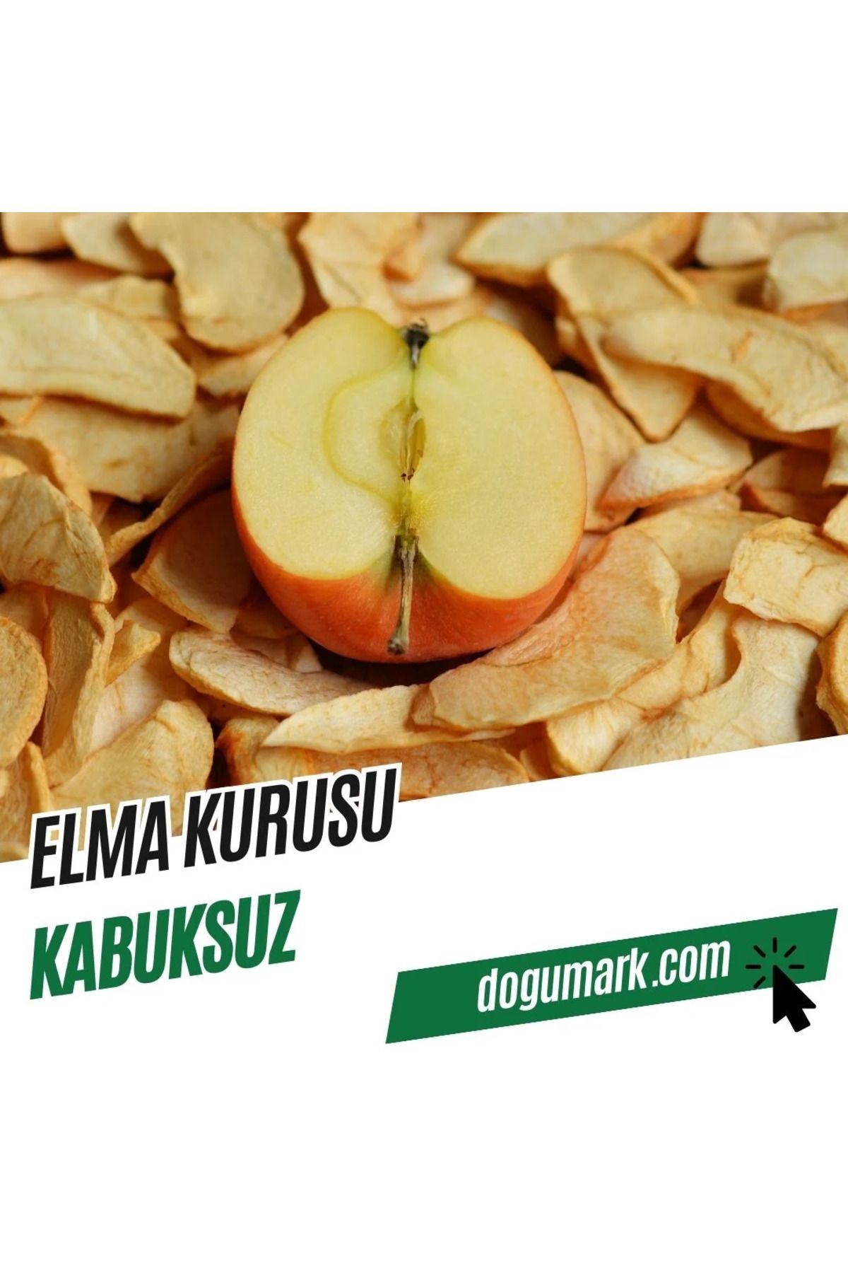 DoğuMark Elma Kurusu - Kabuksuz (500g)