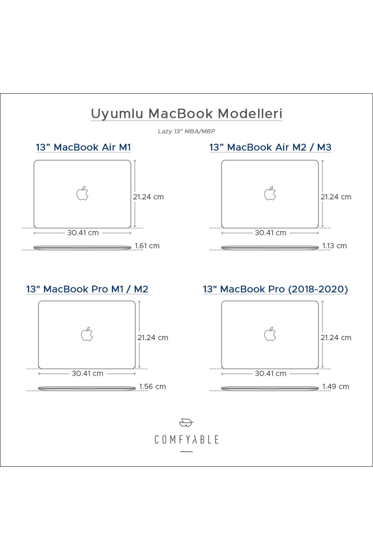 Comfyable-Macbook Air/Pro 13" Ultra Thin Envelope Case - M2/M1 Compatible 8