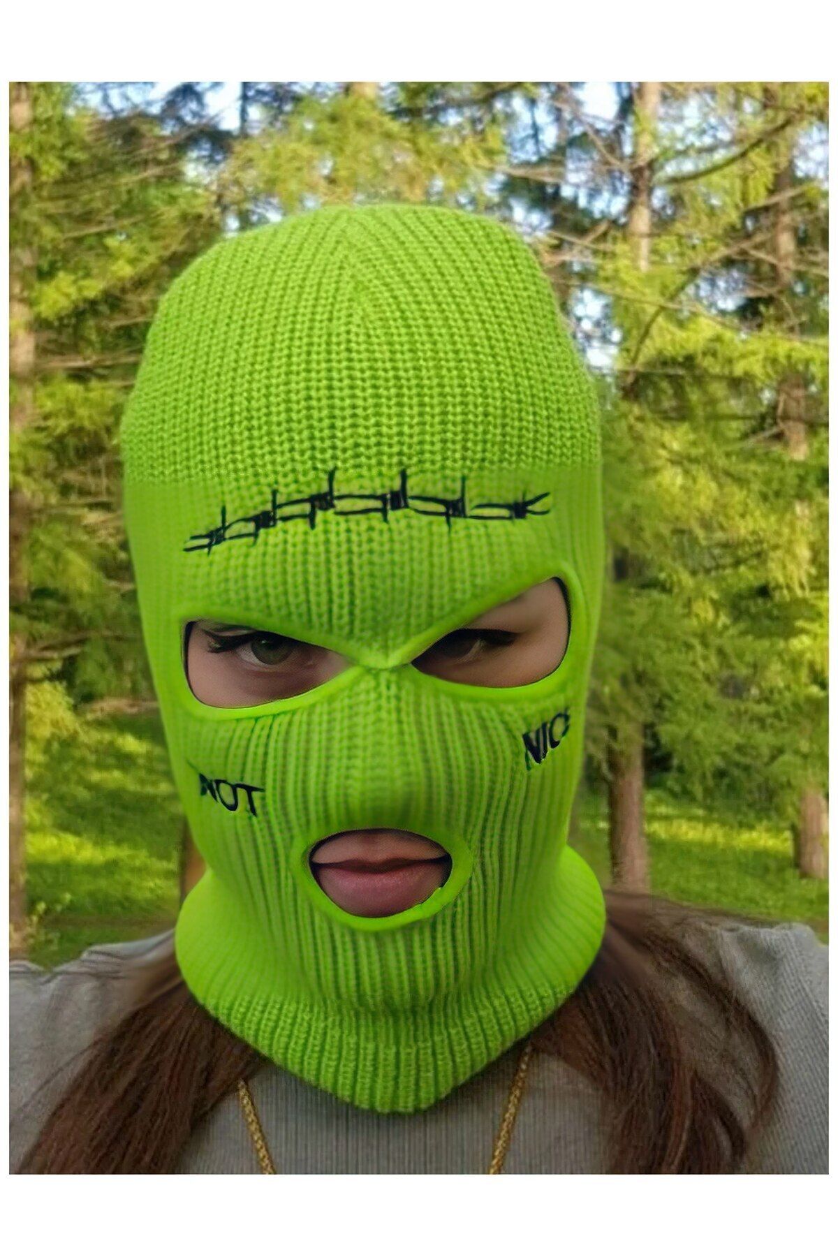 FG KONNİCHİWA-Notă Nice Colorful Spiky Balaklava Balaclava 1