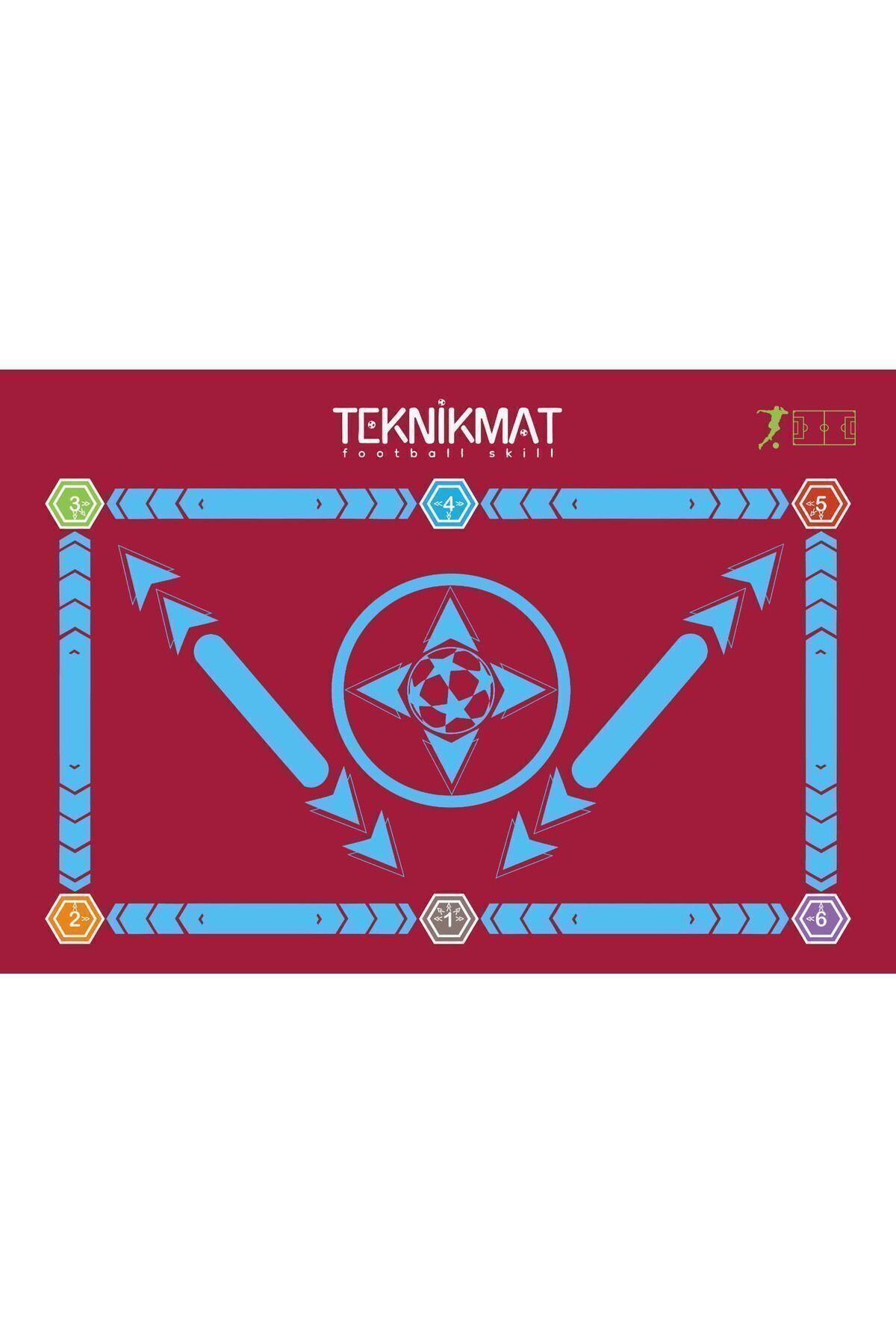 TEKNİKMAT-Pro Football Premium Training Program - Claret Red Navy Blue with Anti-slip Socks Gift 2