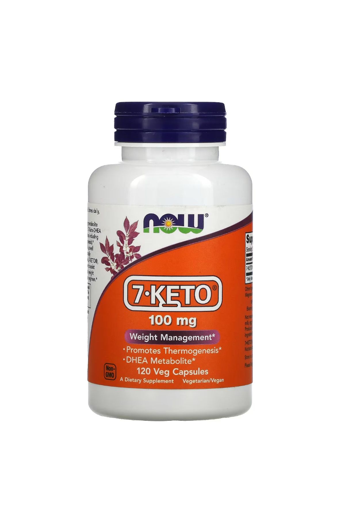 Now Foods 7-Keto Dhea 100 mg 120 Veggie Capsules us.vr324