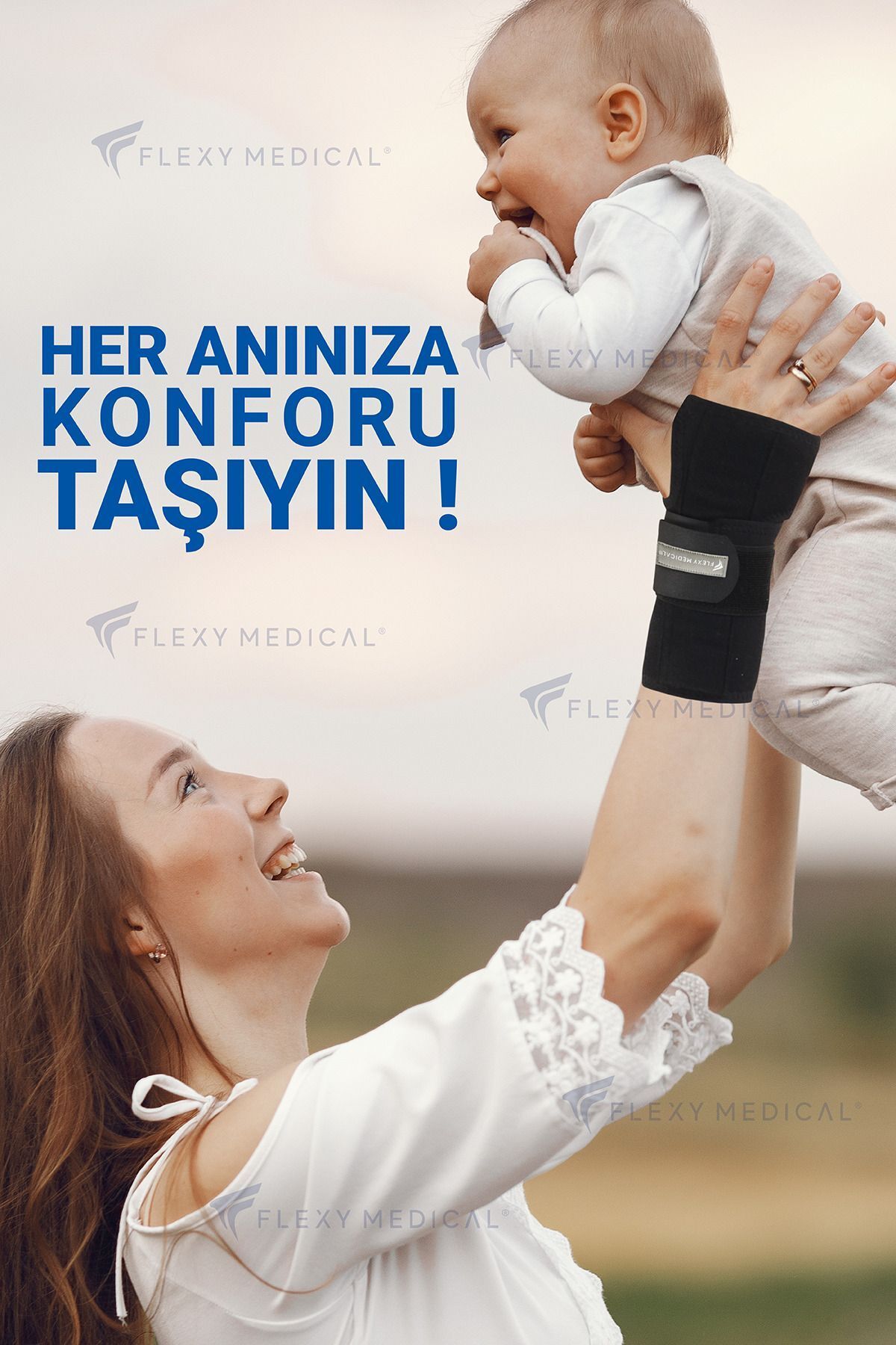 Flexy Medical-ضمادة جبيرة معصم اليد مع دعم فولاذي على شكل راحة اليد - آلام معصم اليد، نفق الرسغ، جبيرة معصم رياضية 4