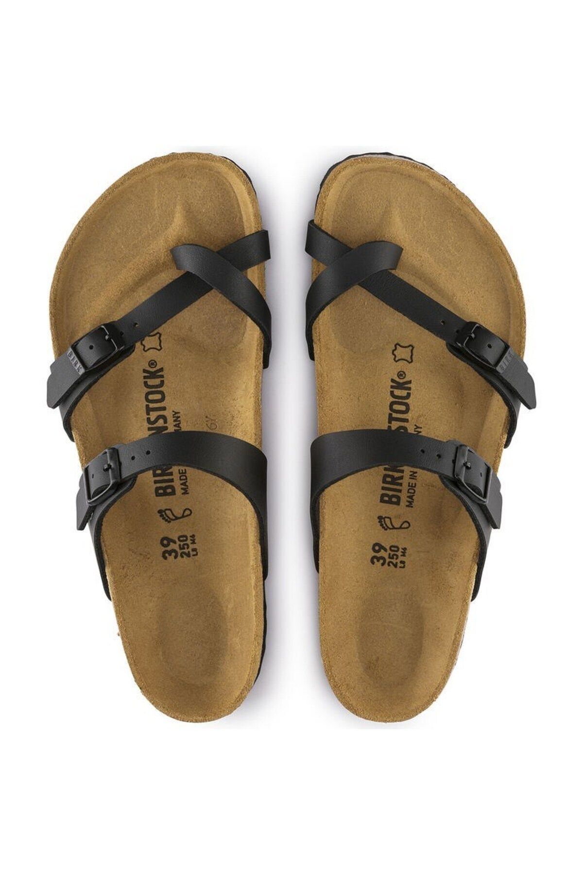 Birkenstock-Czarne kapcie damskie Mayari Bf 3
