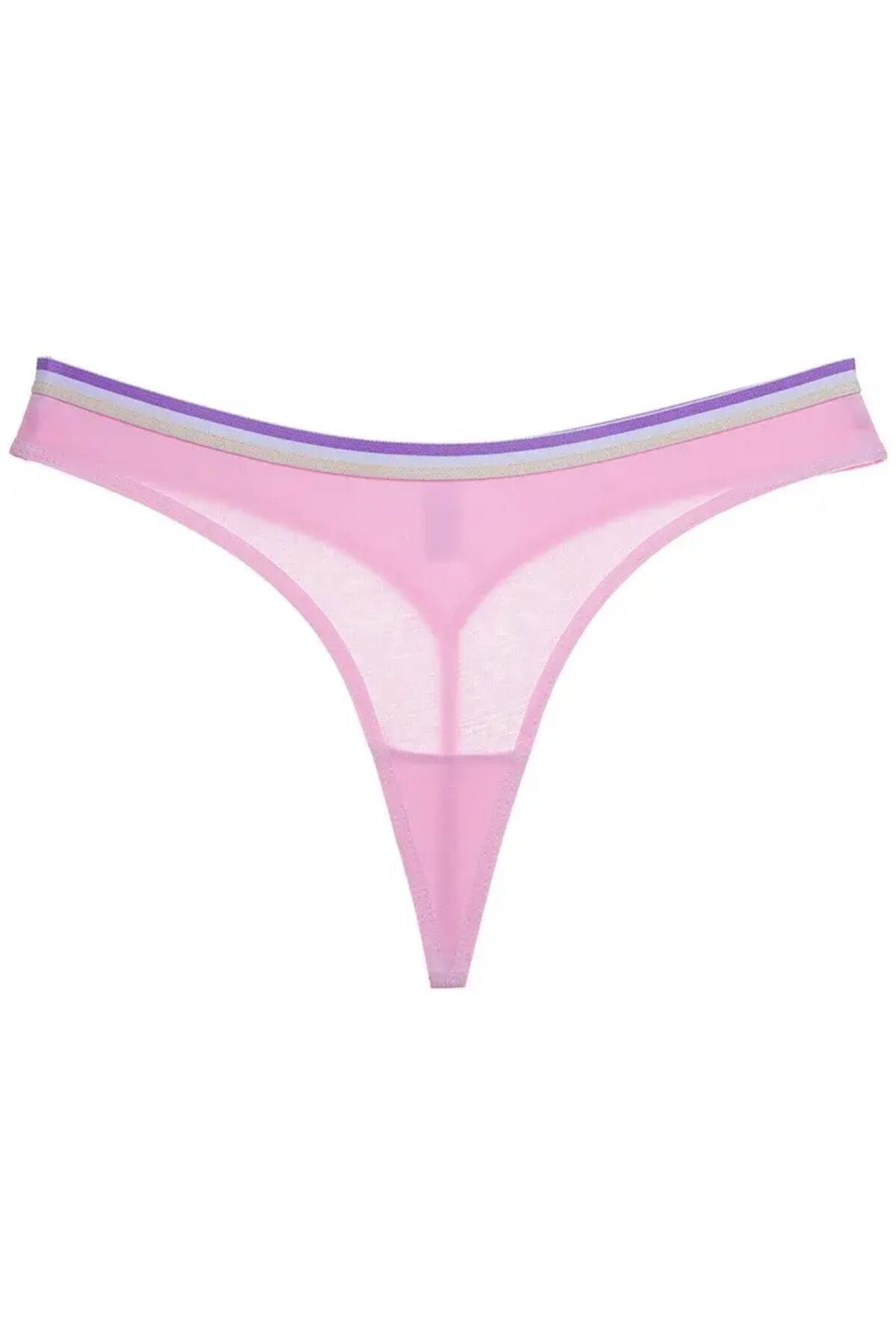 MODALADY-Set of 5 Colorful Sexy Elastic Thong Panties 3