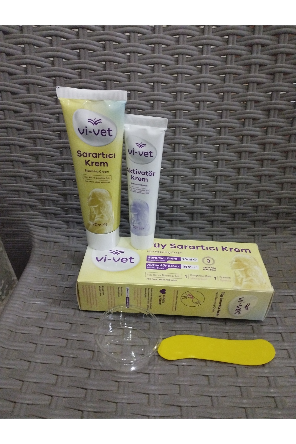 Vi vet Tüy Sarartıcı Krem 70 ml Aktivatör Krem 35 ml Yüz, Kolve Bacaklar Için - Fiyatı, Yorumları