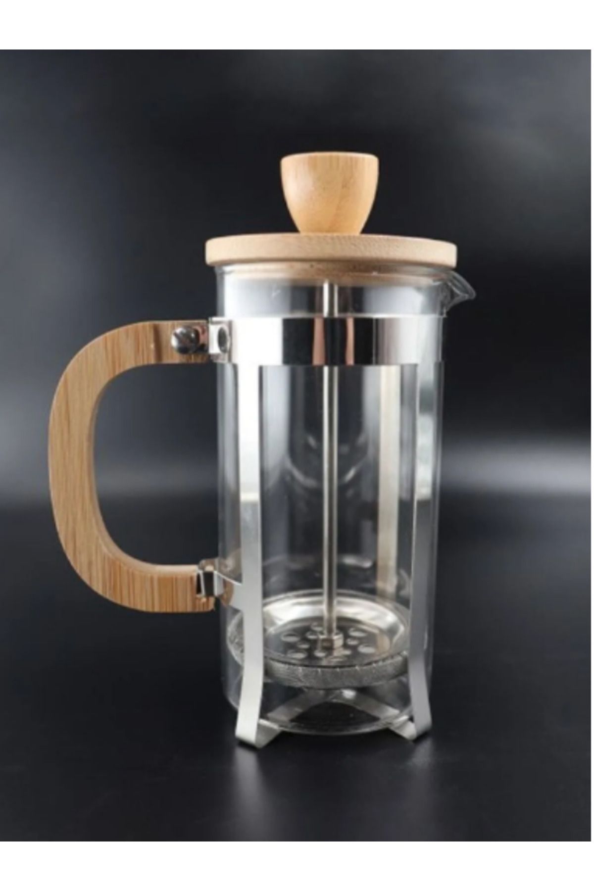 WWSHOP-Bamboo Glass French Press - Coffee Pot 3