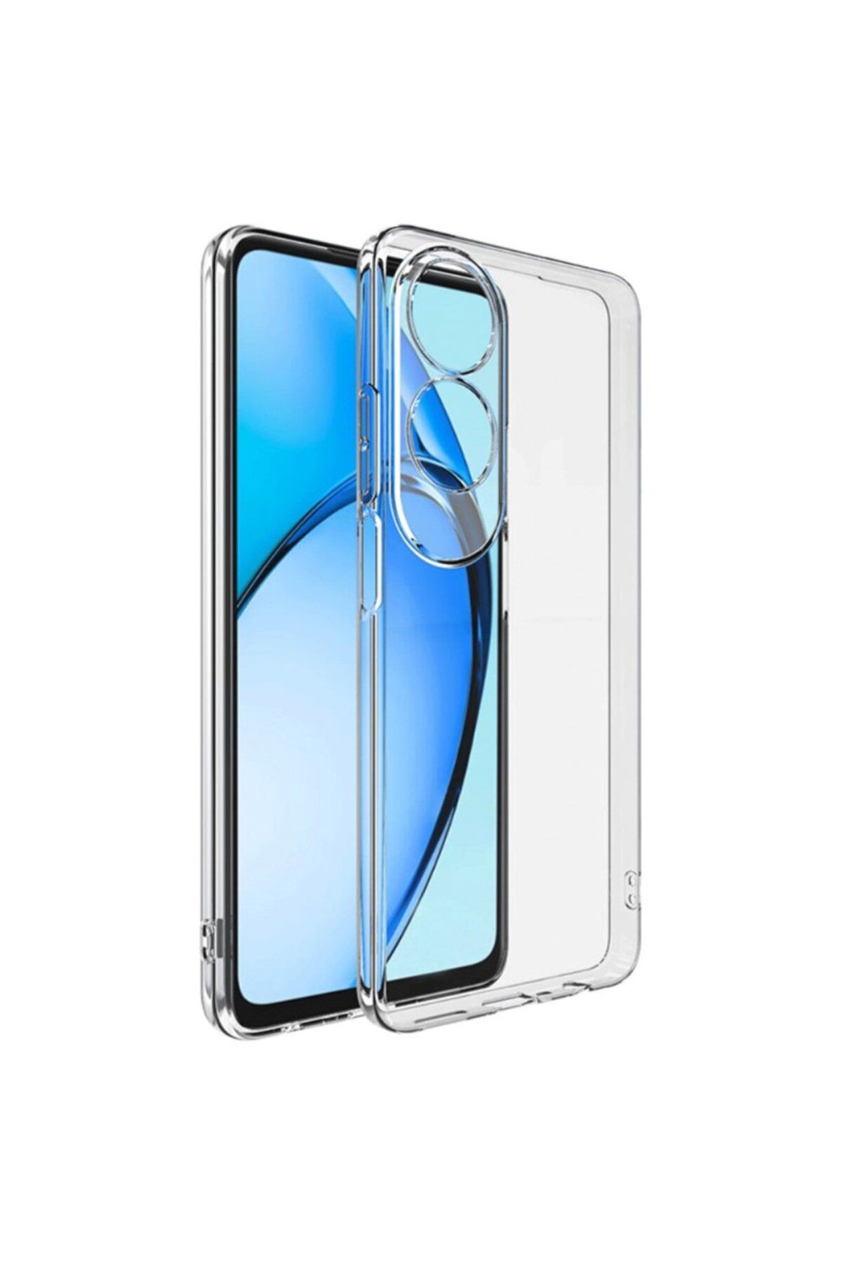 KılıfShop Oppoo A60 Uyumlu Kılıf Silikon Şeffaf