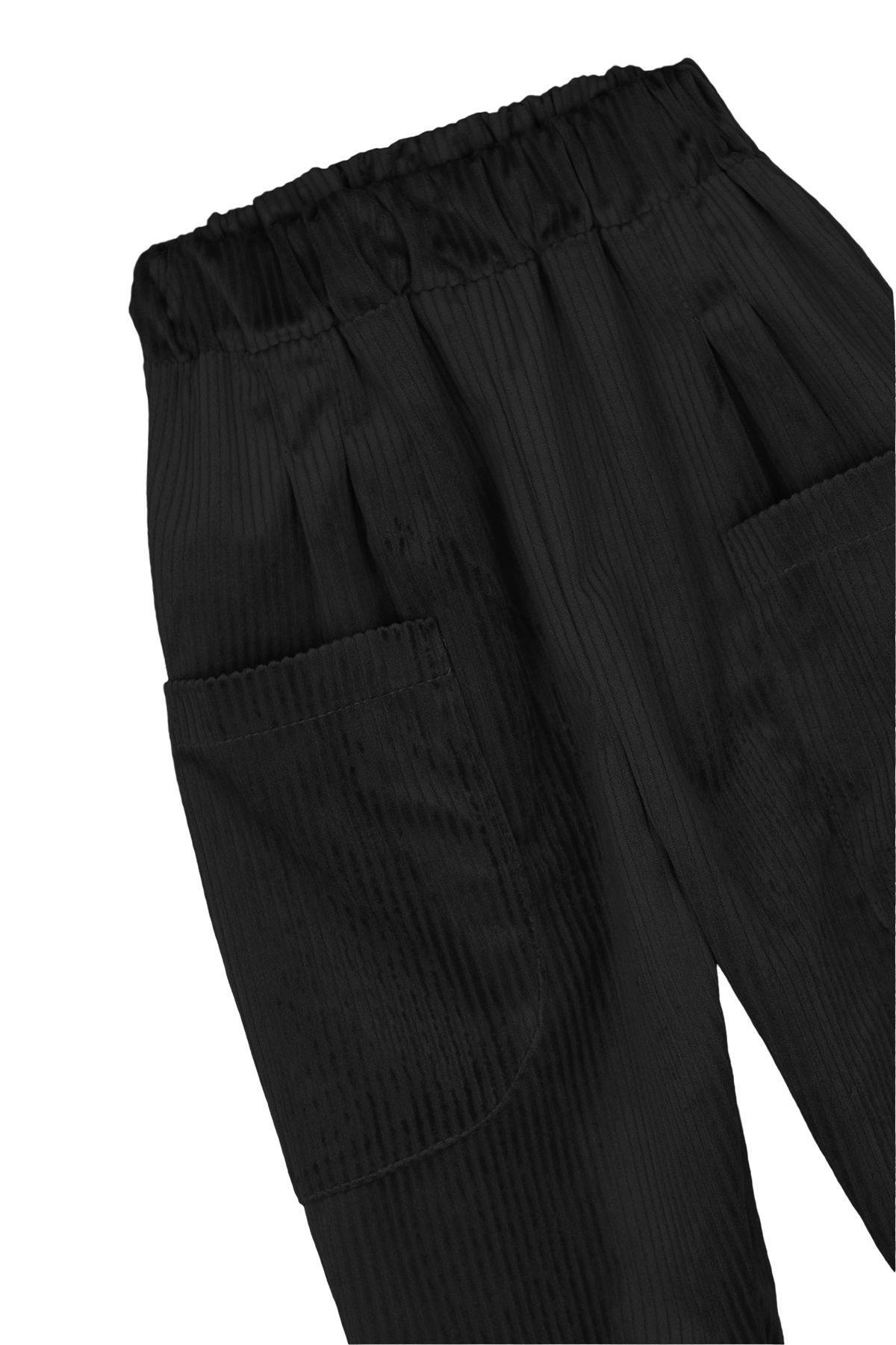 Catz Kids-Pack of 2 Soft Velvet Boyfriend Pants (Camel&Black) 5