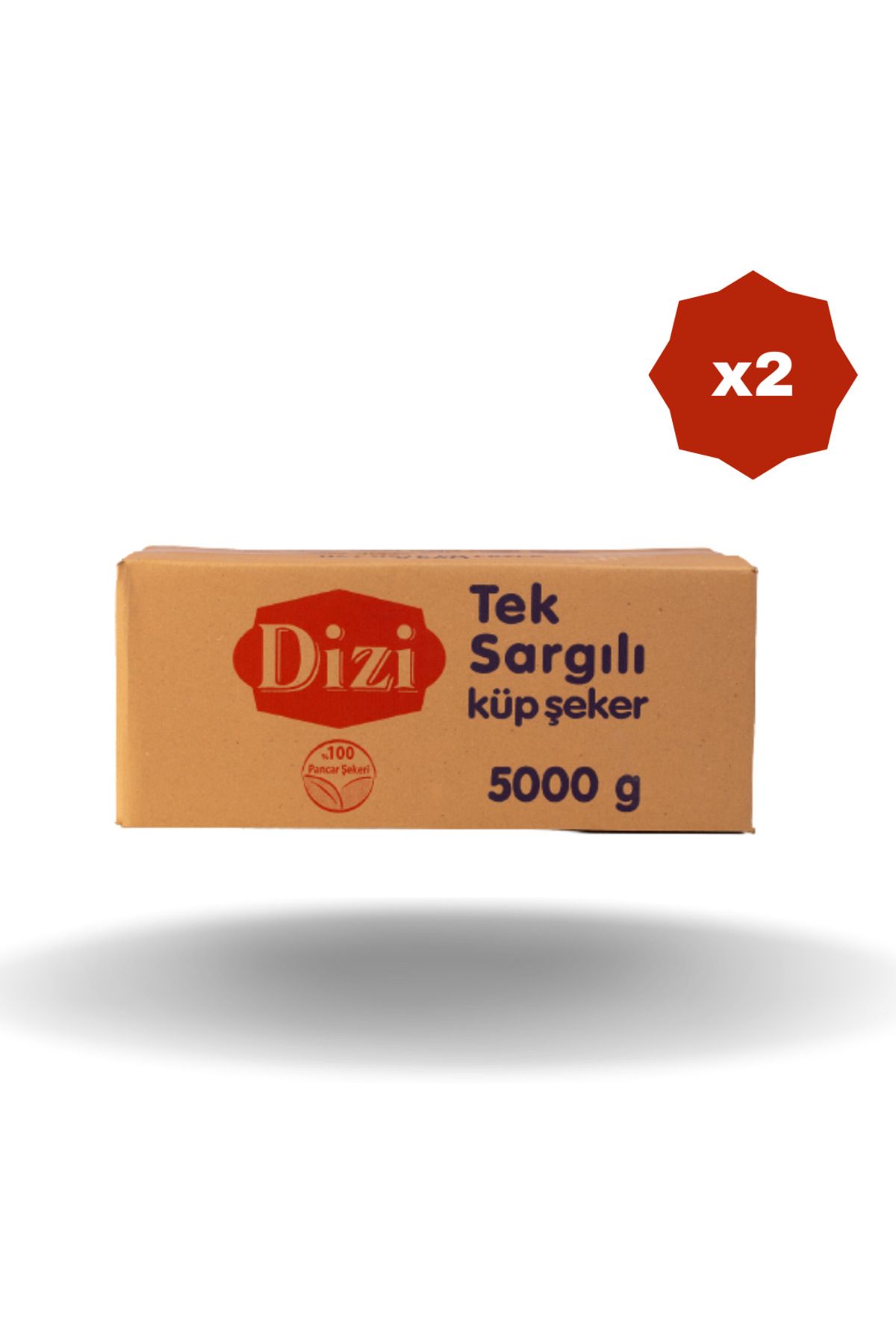 DİZİ DİZİ TEK SARGILI KÜP ŞEKER 5 KG - (2 ADET)