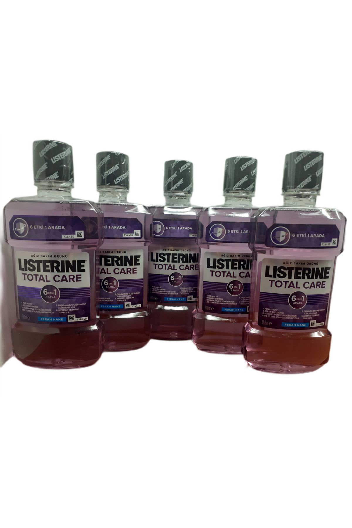 Listerine TOTAL CARE FERAH NANE AĞIZ BAKIM SUYU 500 ML X 5 ADET