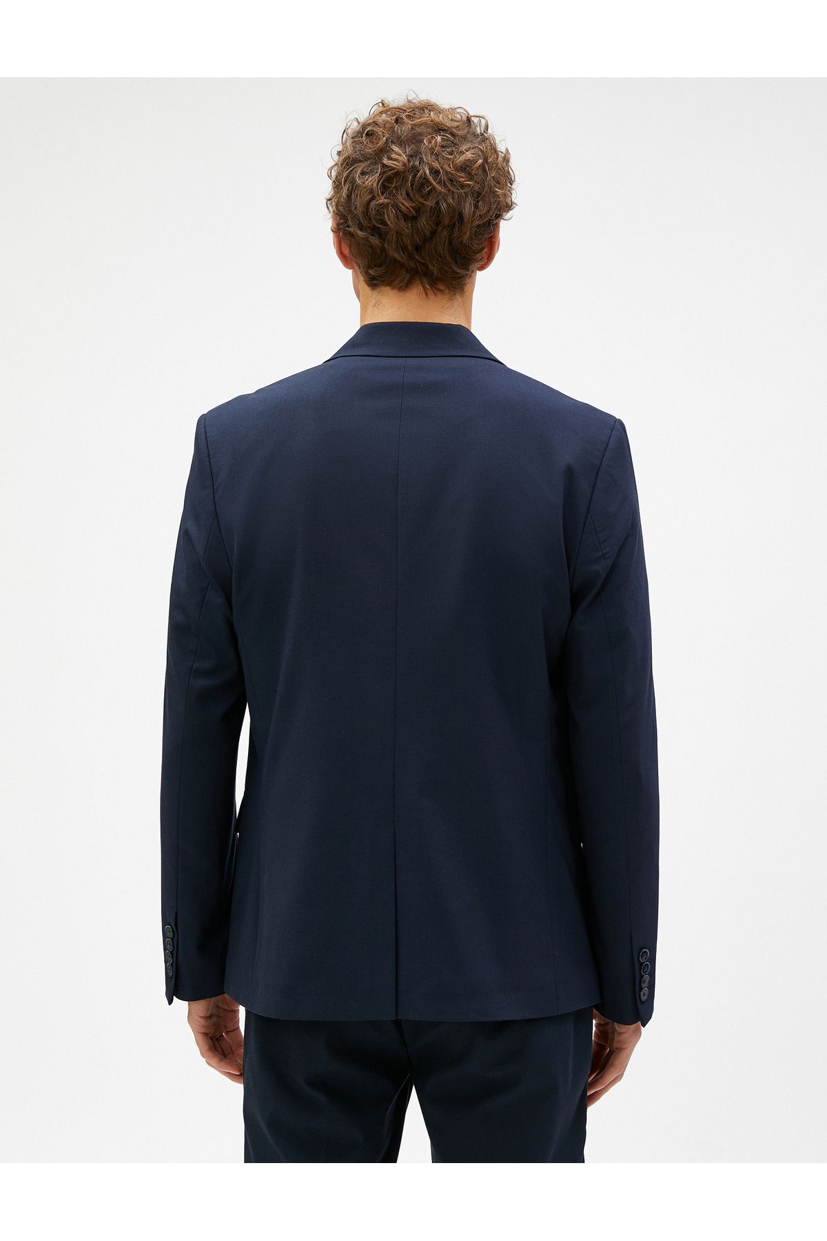 Koton-Basic Blazer Jacket with Stitching Detail, Buttons and Pockets 4