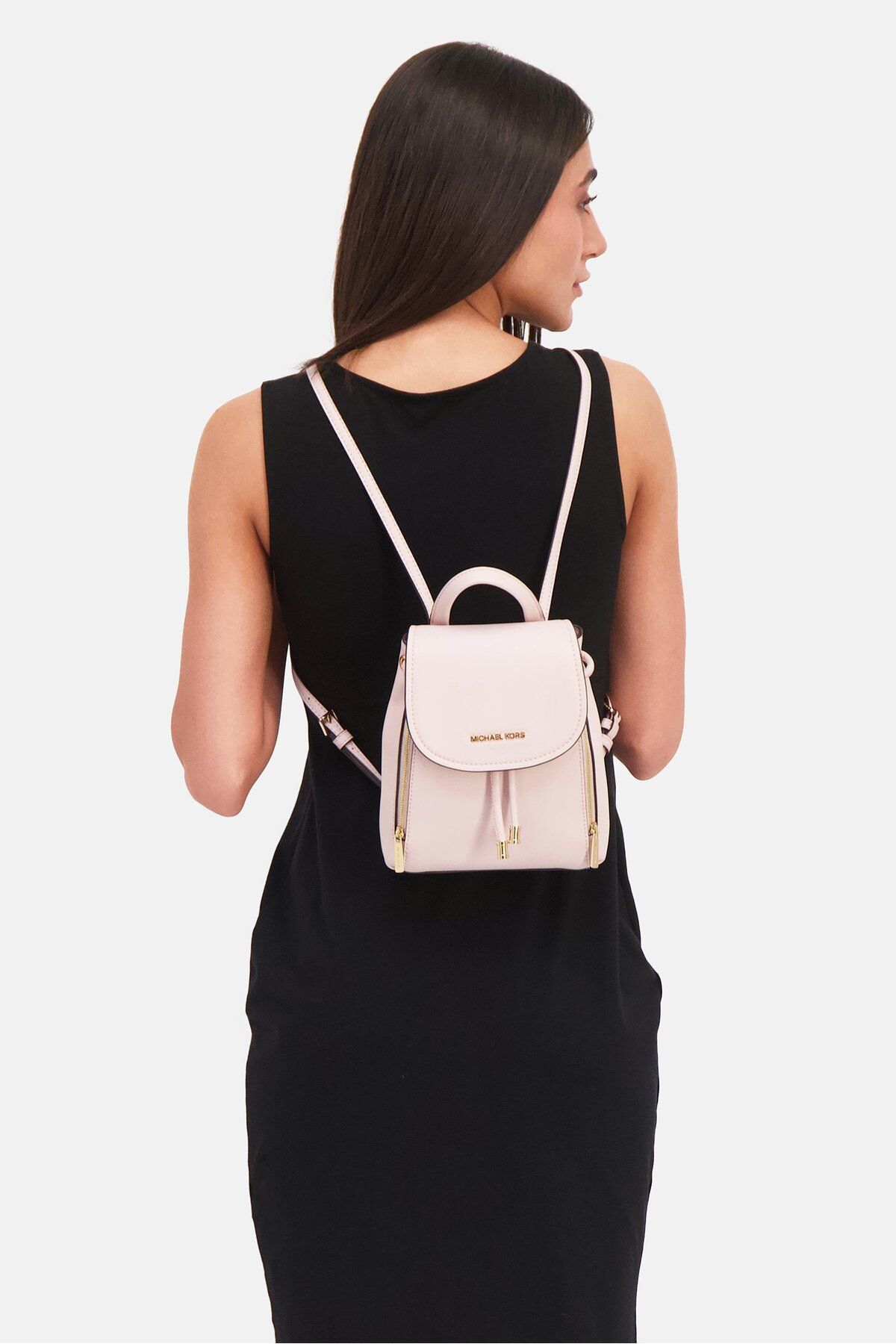 Michael Kors-Women Phoebe Brand Logo Backpack 20 H x 17 L x 9 W cm, Pink 2