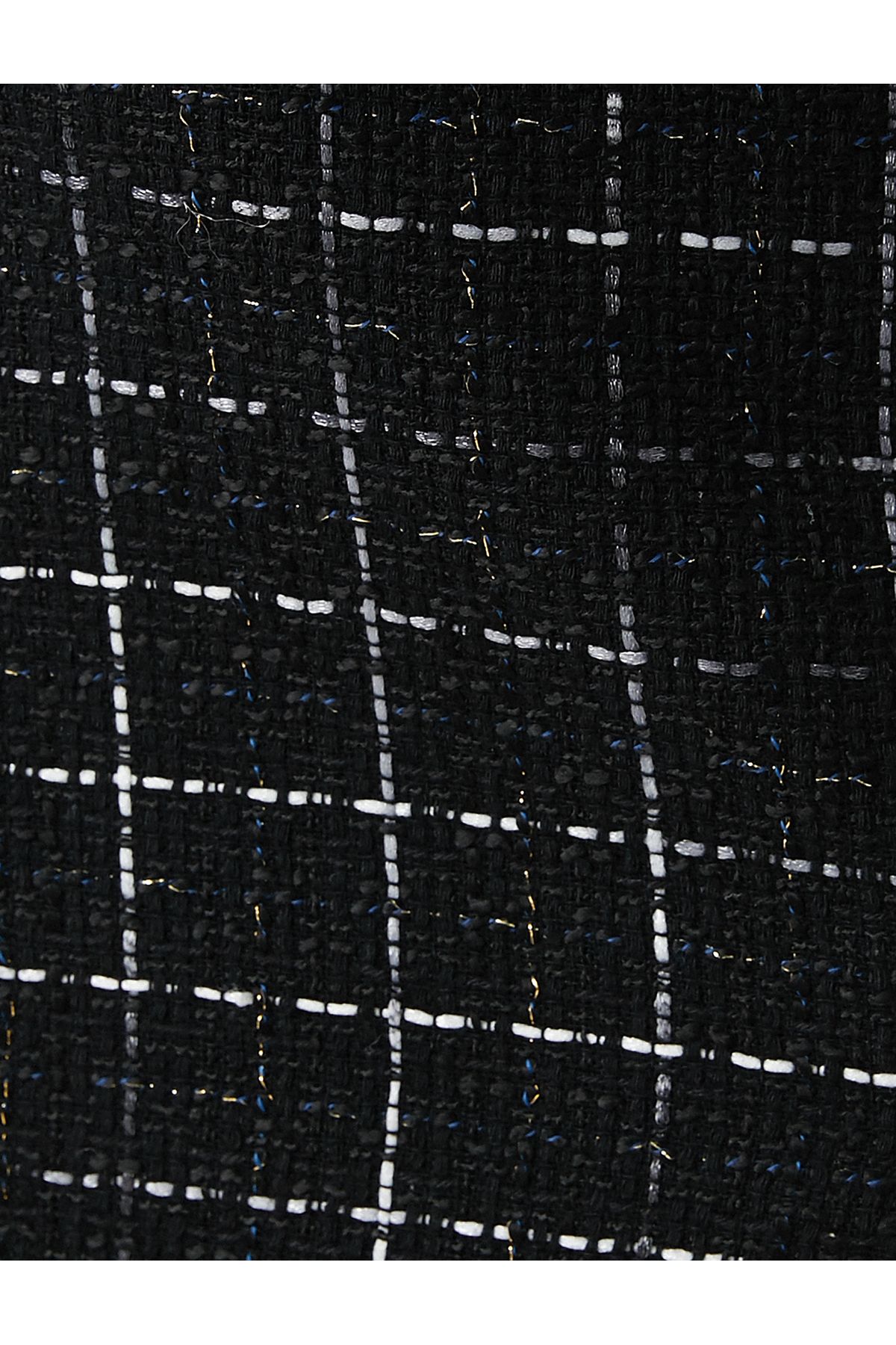 Koton-Fustă mini cu fante din tweed în carouri 6