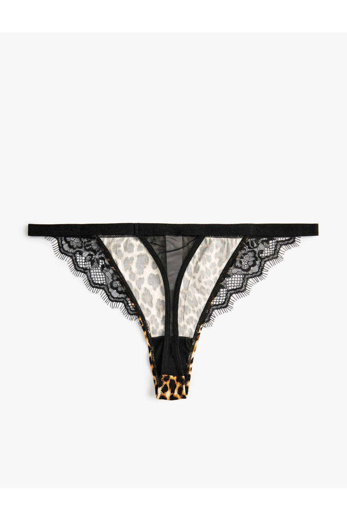 Koton-String Panties Lace Leopard Patterned 2