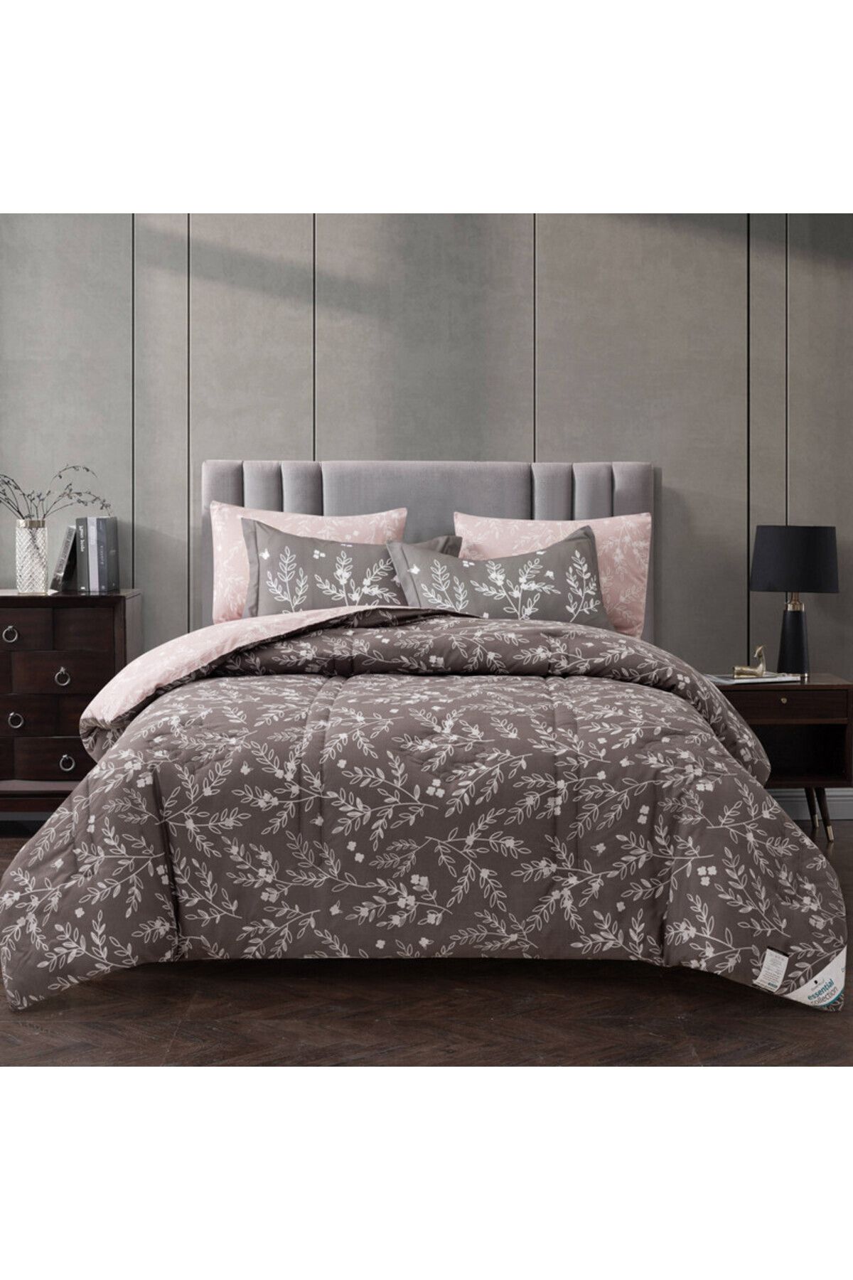 Donetella-Lightweight Printed Bedding Comforter Set, 4 Pcs Single Size Fits 170x230 Cms 1