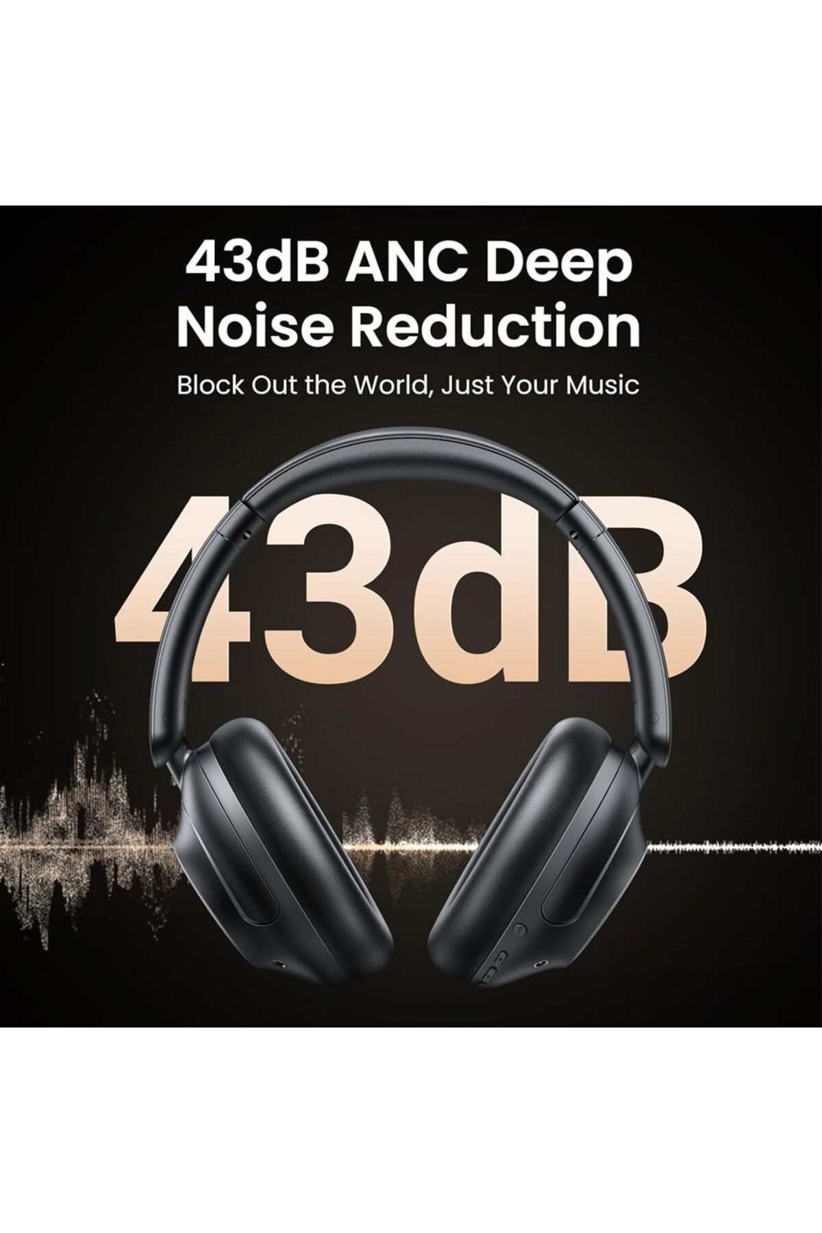 Ugreen-HiTune Max5 Hybrid Headphone Over-Ear with ANC - Black 3
