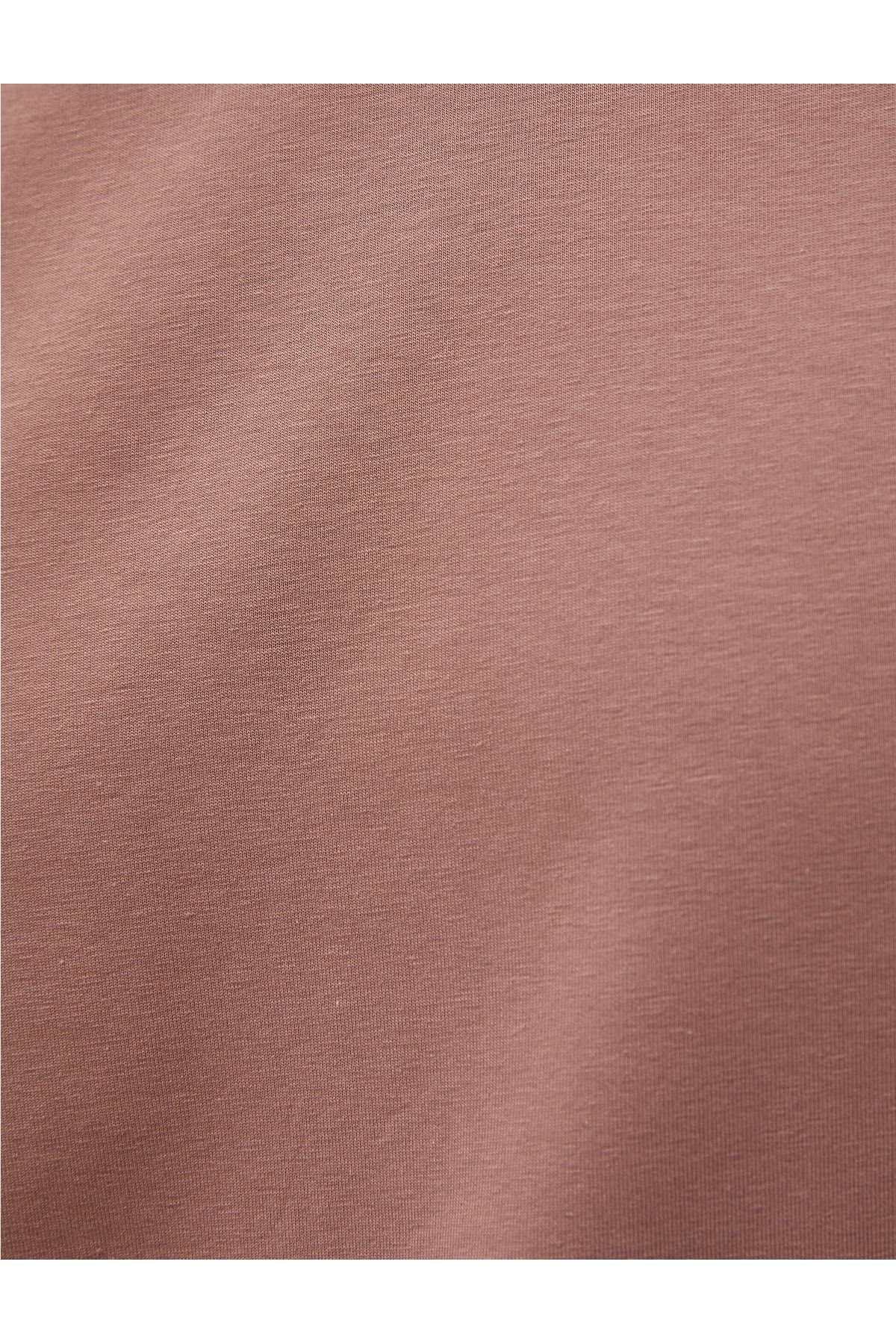 Koton-Basic T-Shirt Label Detailed Short Sleeve Crew Neck Cotton 6