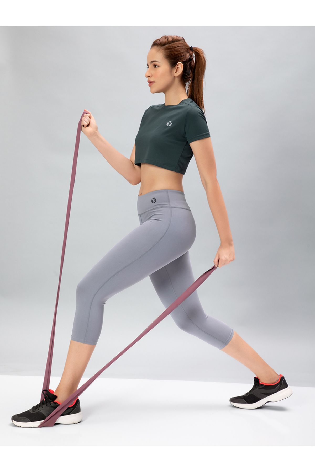 Technosport By Styli-Solid 3/4 Tights with ELASTO PLUS 4